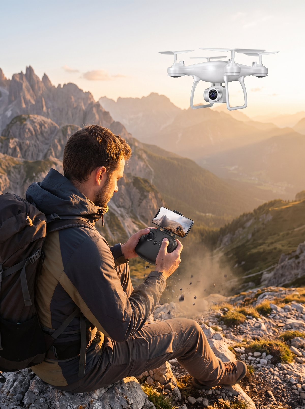 Foldable 4K Camera Drone lifestyle 1