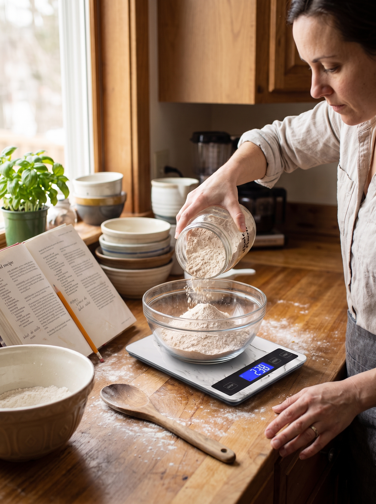 15kg USB Digital Kitchen Scale lifestyle 2
