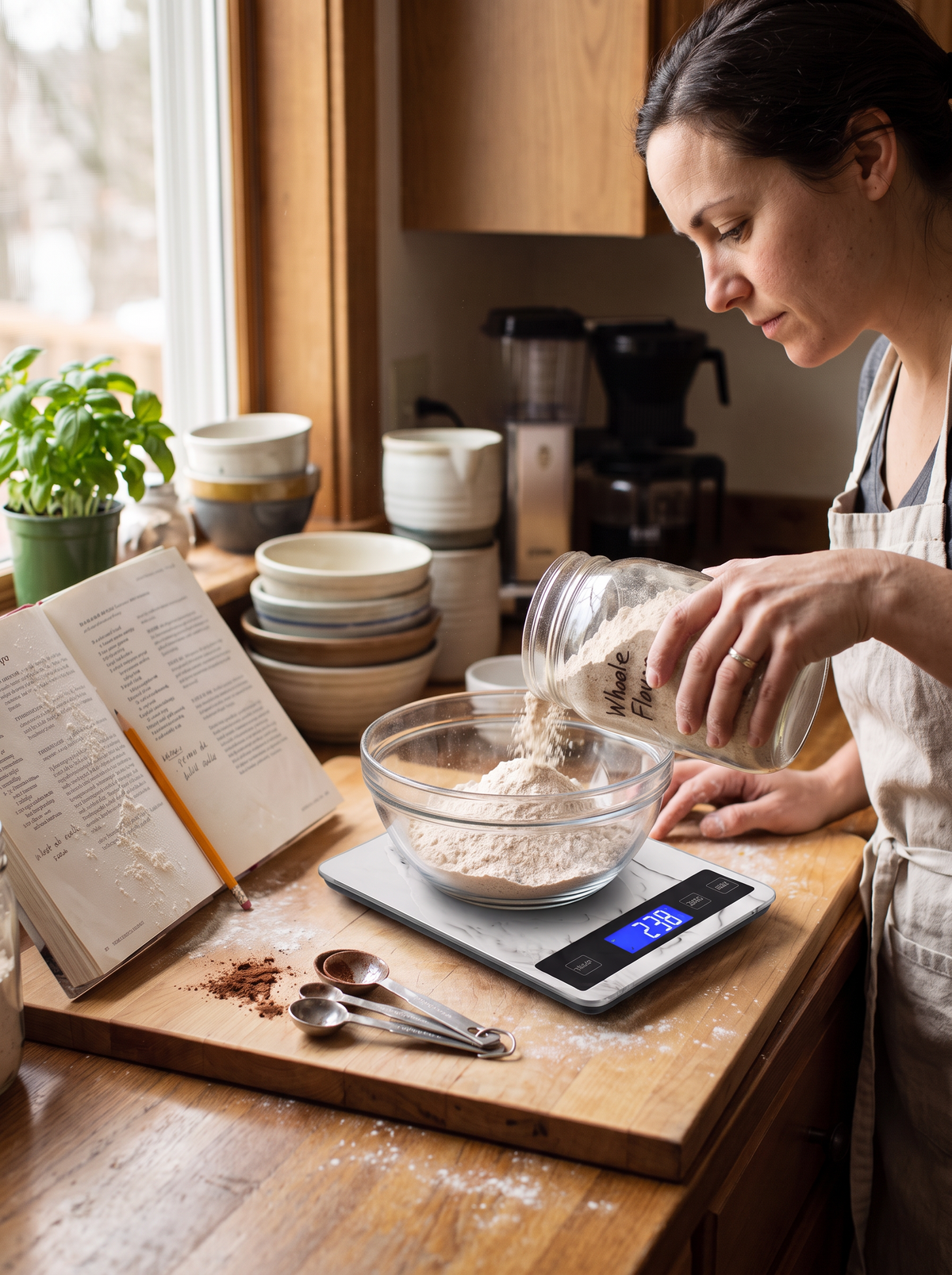 15kg USB Digital Kitchen Scale lifestyle 1