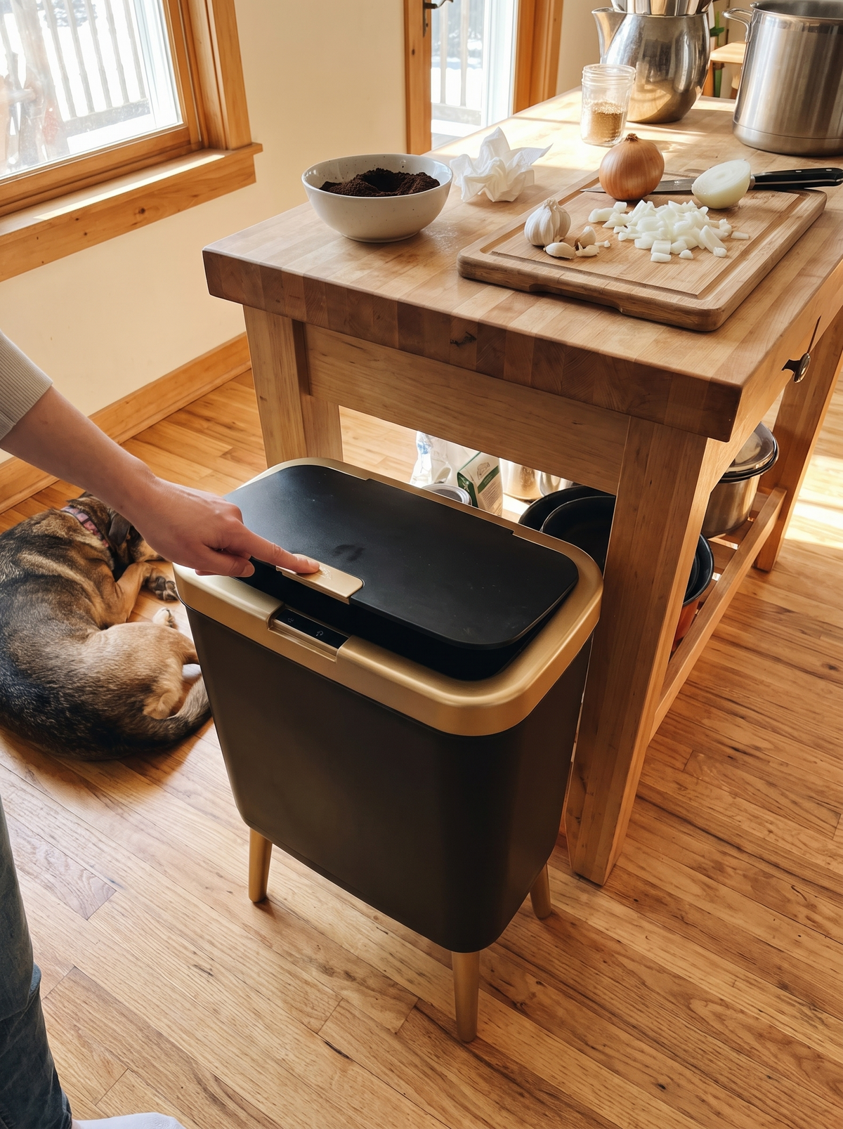 15L Odour Sealing Trash Can lifestyle 1