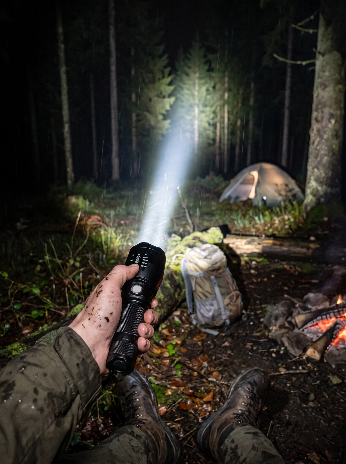 Tactical LED Flashlight lifestyle 1