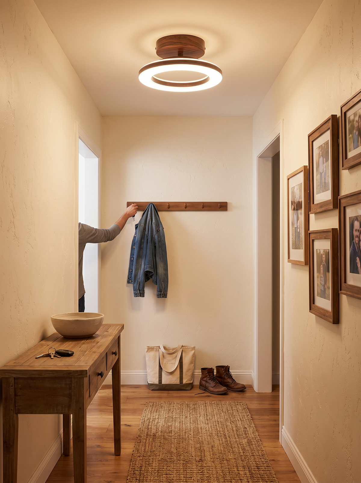Acrylic Round LED Ceiling Light lifestyle 3