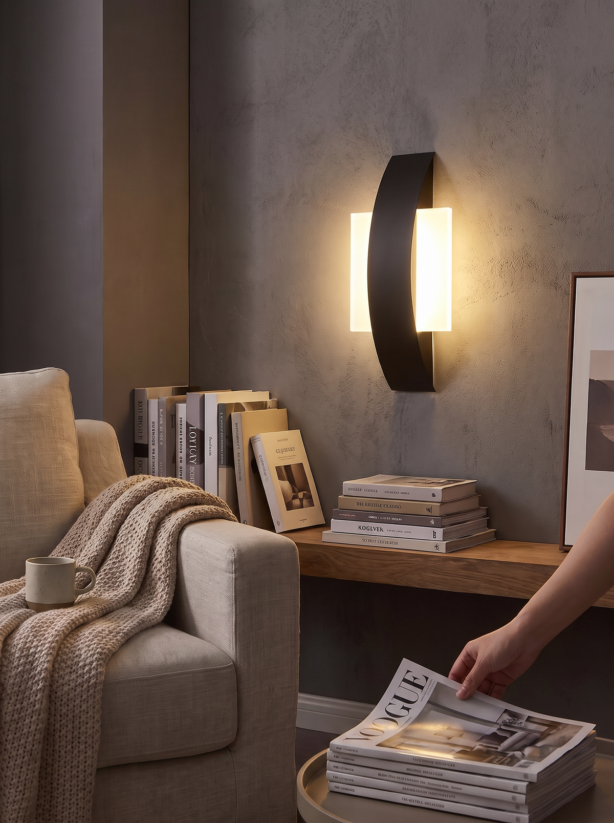 Acrylic Minimalist Wall Lamp lifestyle 1