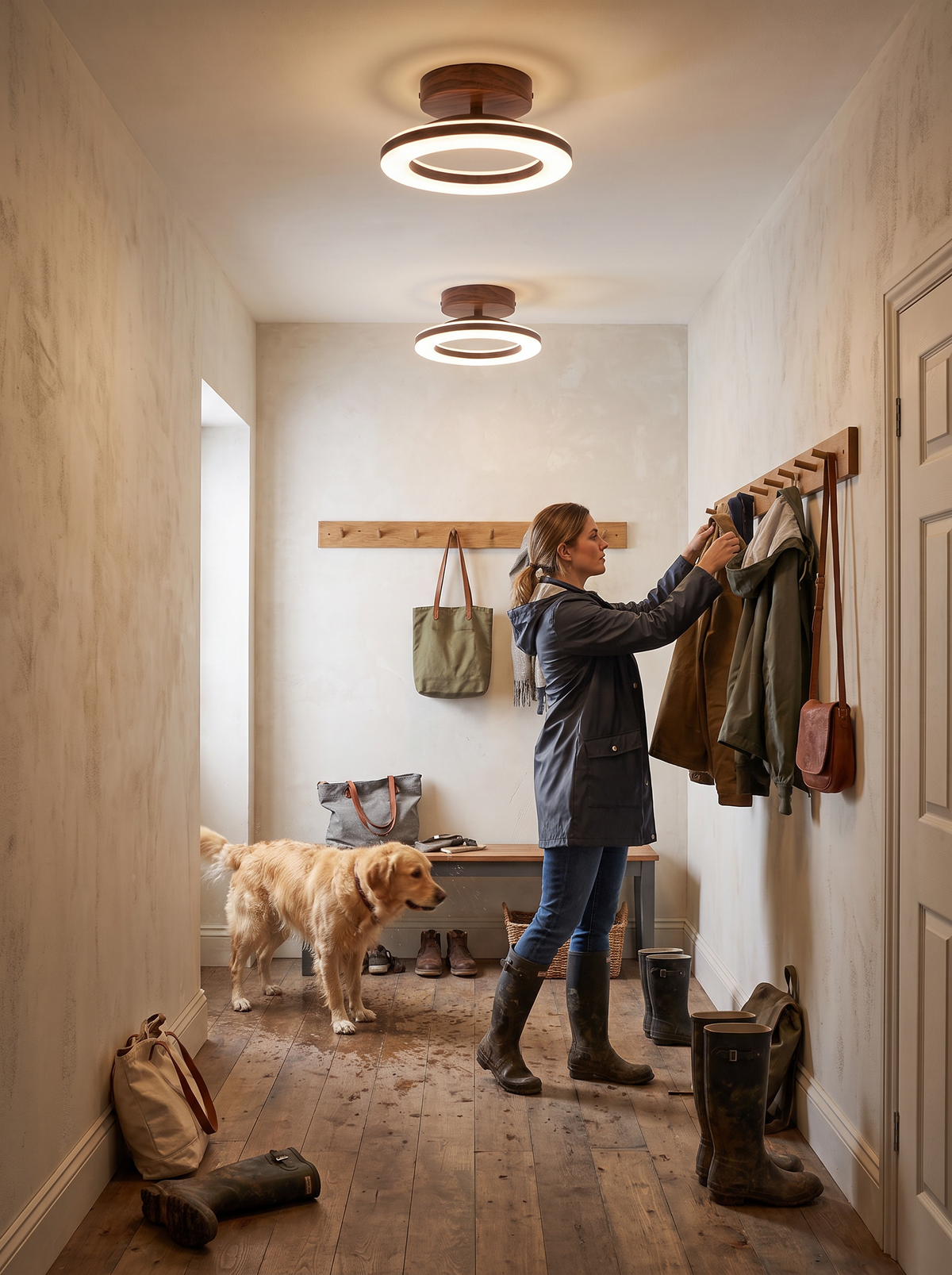 Acrylic Round LED Ceiling Light lifestyle 2