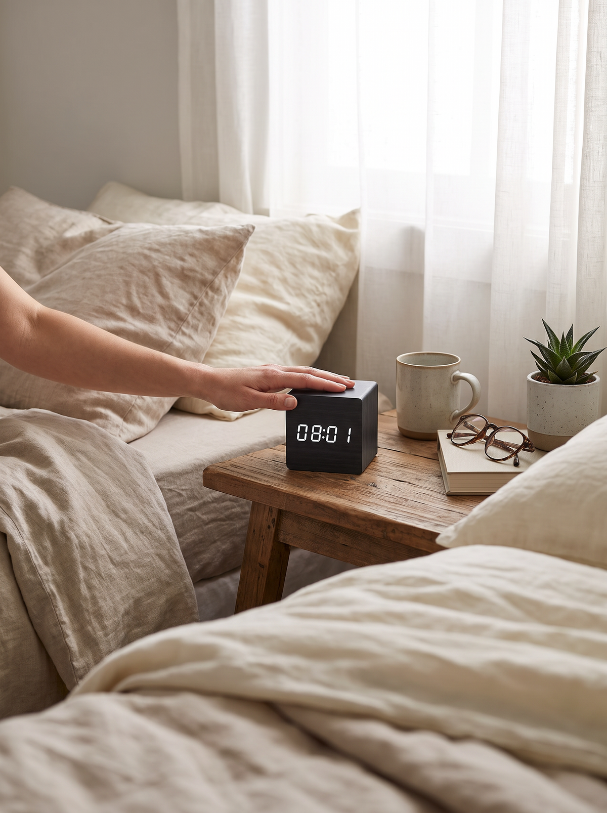 LED Cube Digital Alarm Clock lifestyle 3