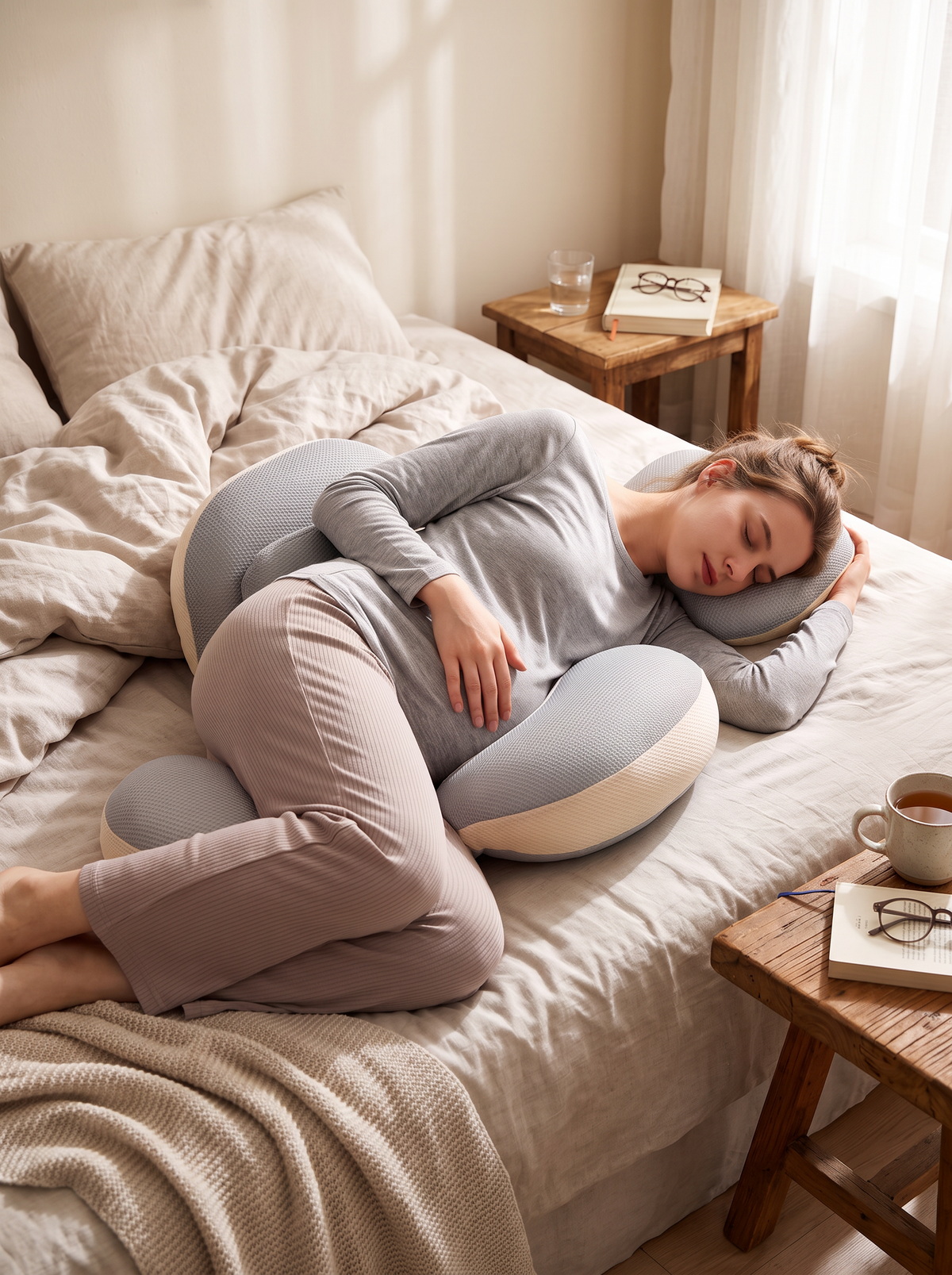 Adjustable Pregnancy Support Pillow lifestyle 1