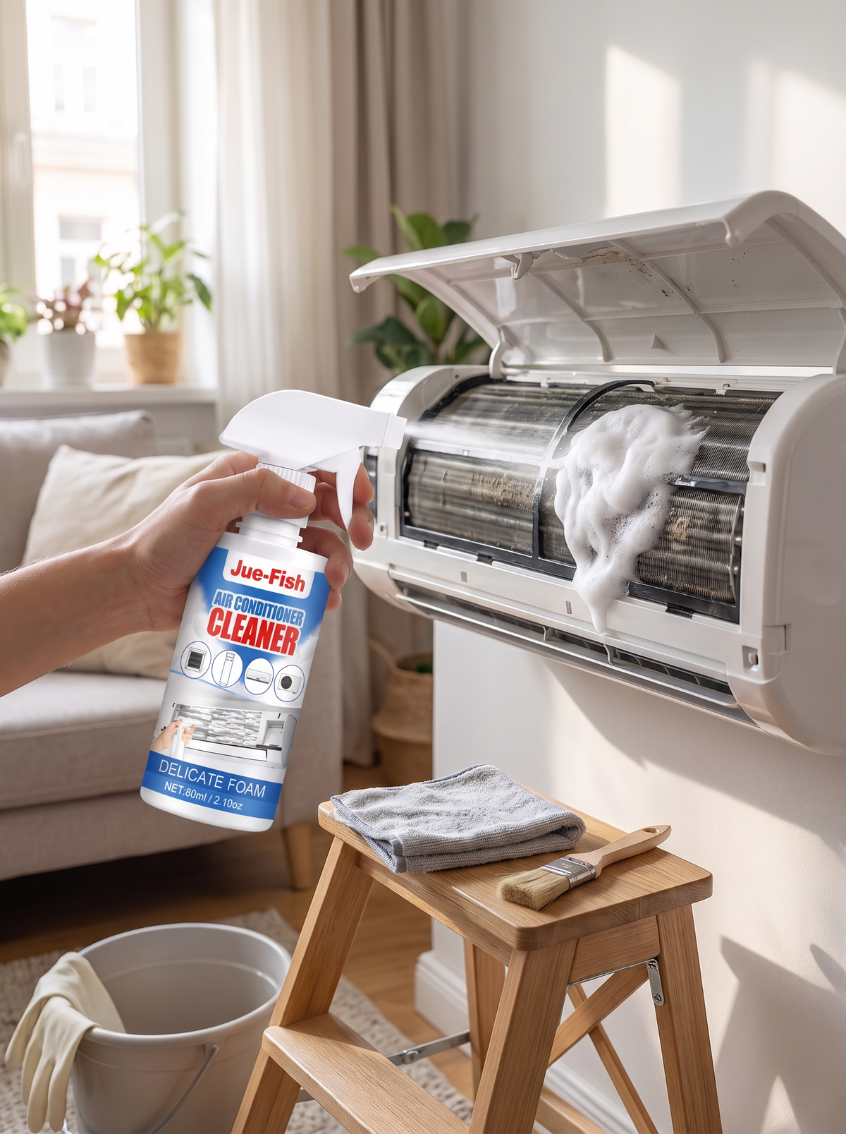 Air Conditioner Cleaner Foam Spray lifestyle 2