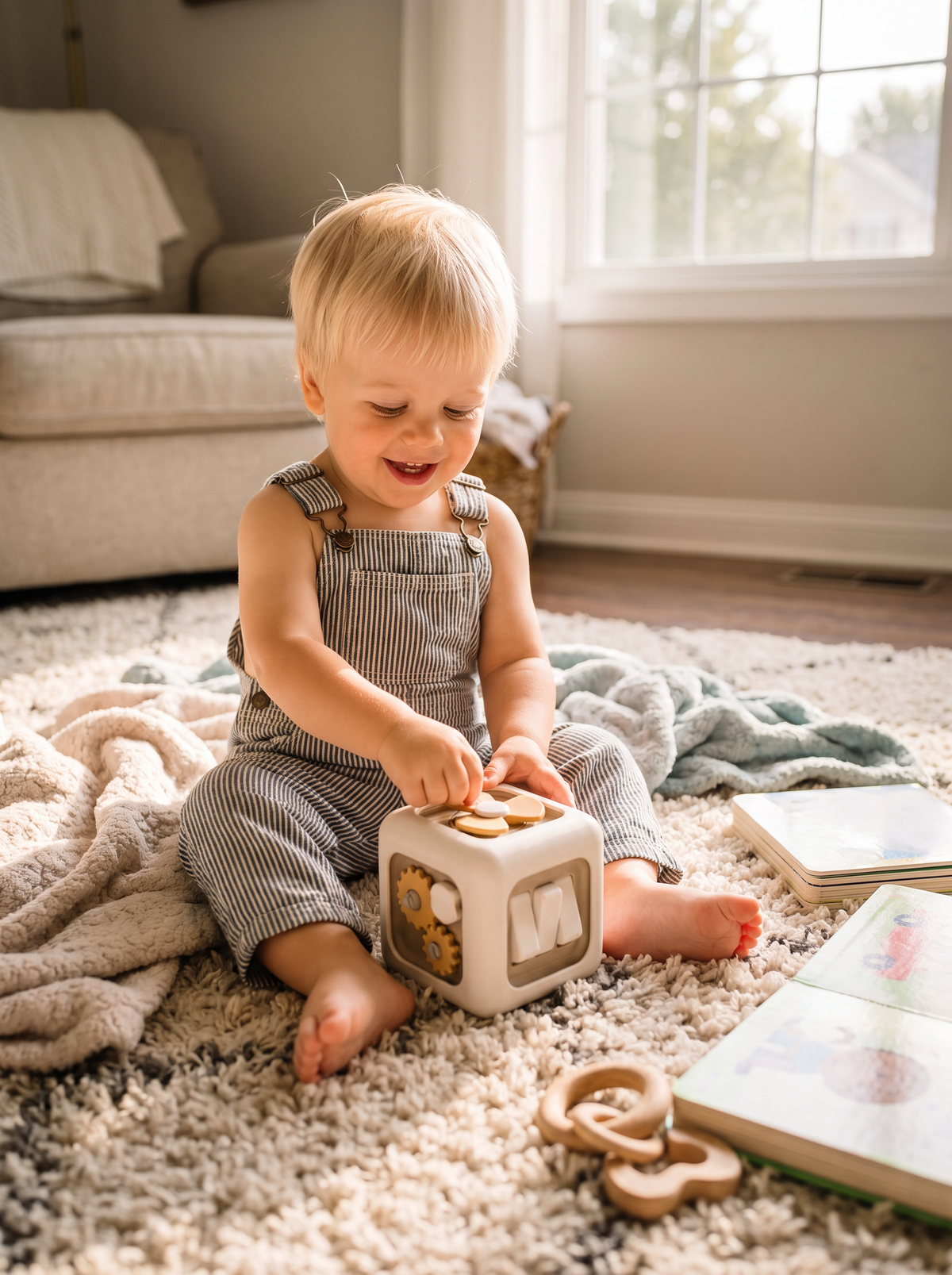 Toddler Sensory Activity Cube lifestyle 1