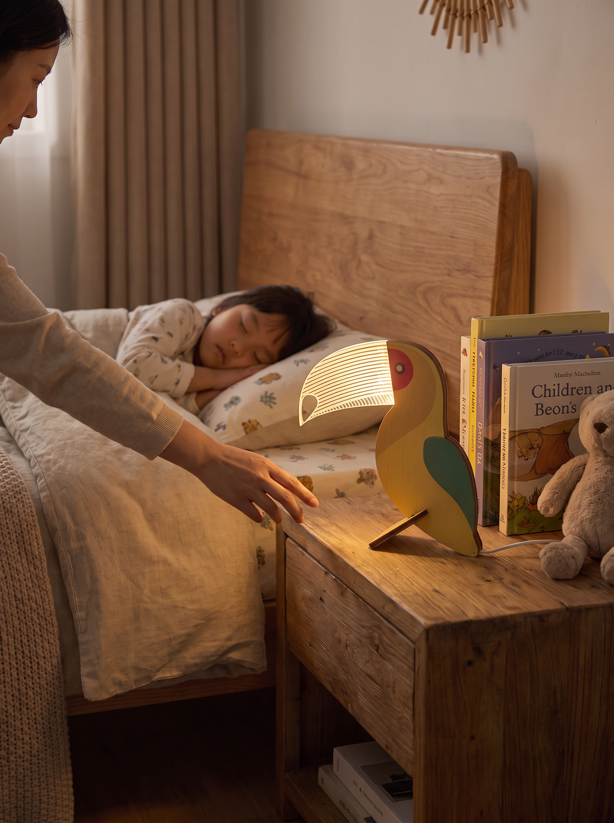 Wooden Animal LED Night Light lifestyle 2
