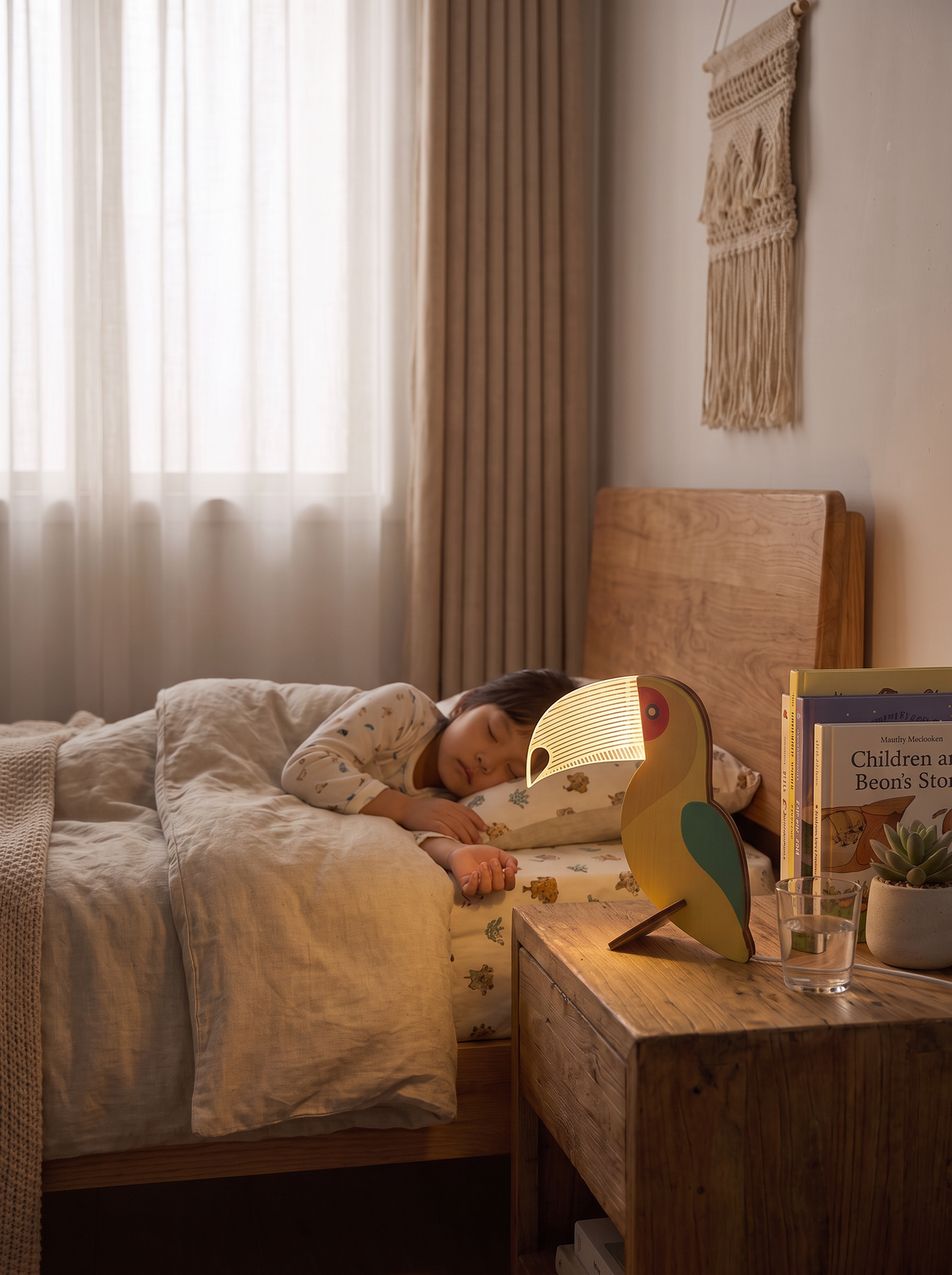 Wooden Animal LED Night Light lifestyle 1