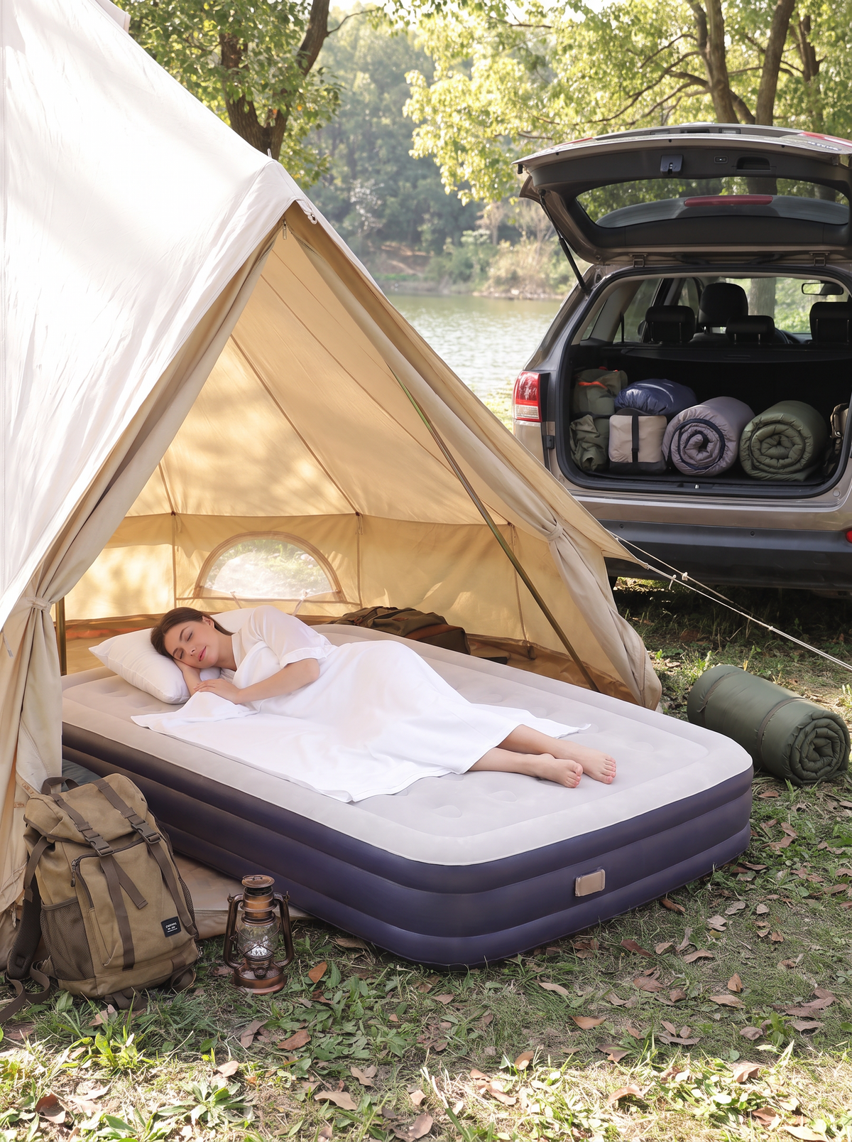 Self Inflating Camping Air Bed lifestyle 3