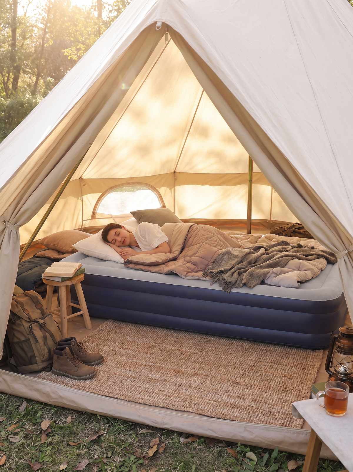 Self Inflating Camping Air Bed lifestyle 2