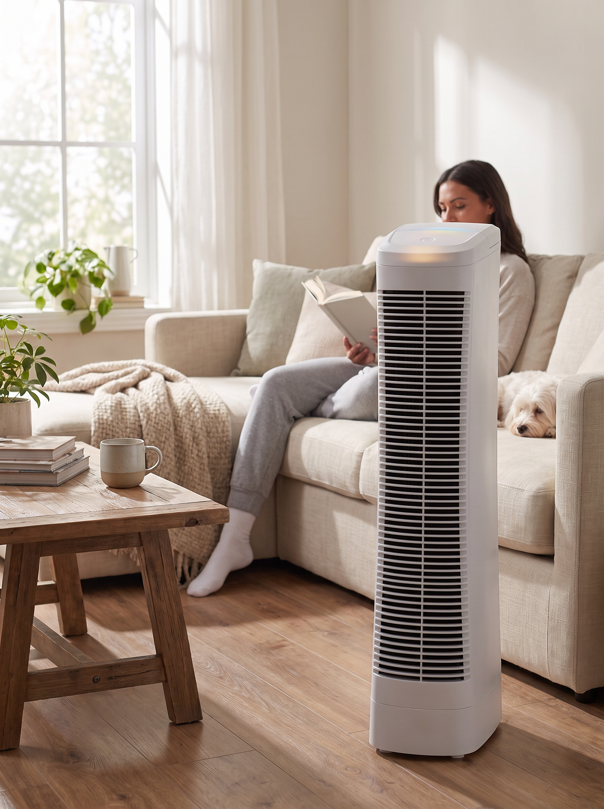 Ionic Air Purifier Quiet Fan lifestyle 2