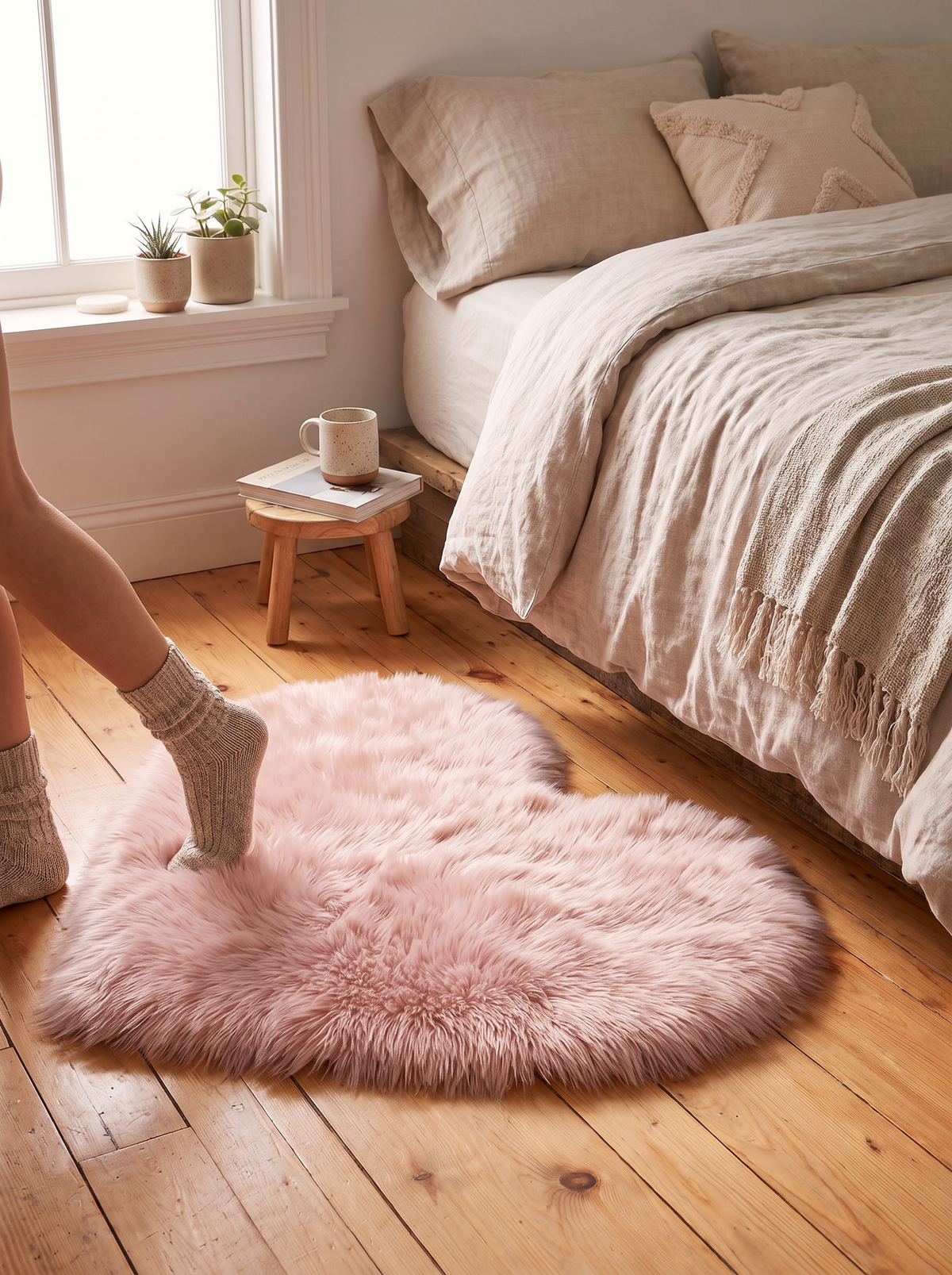 Heart Shaped Plush Area Rug lifestyle 3