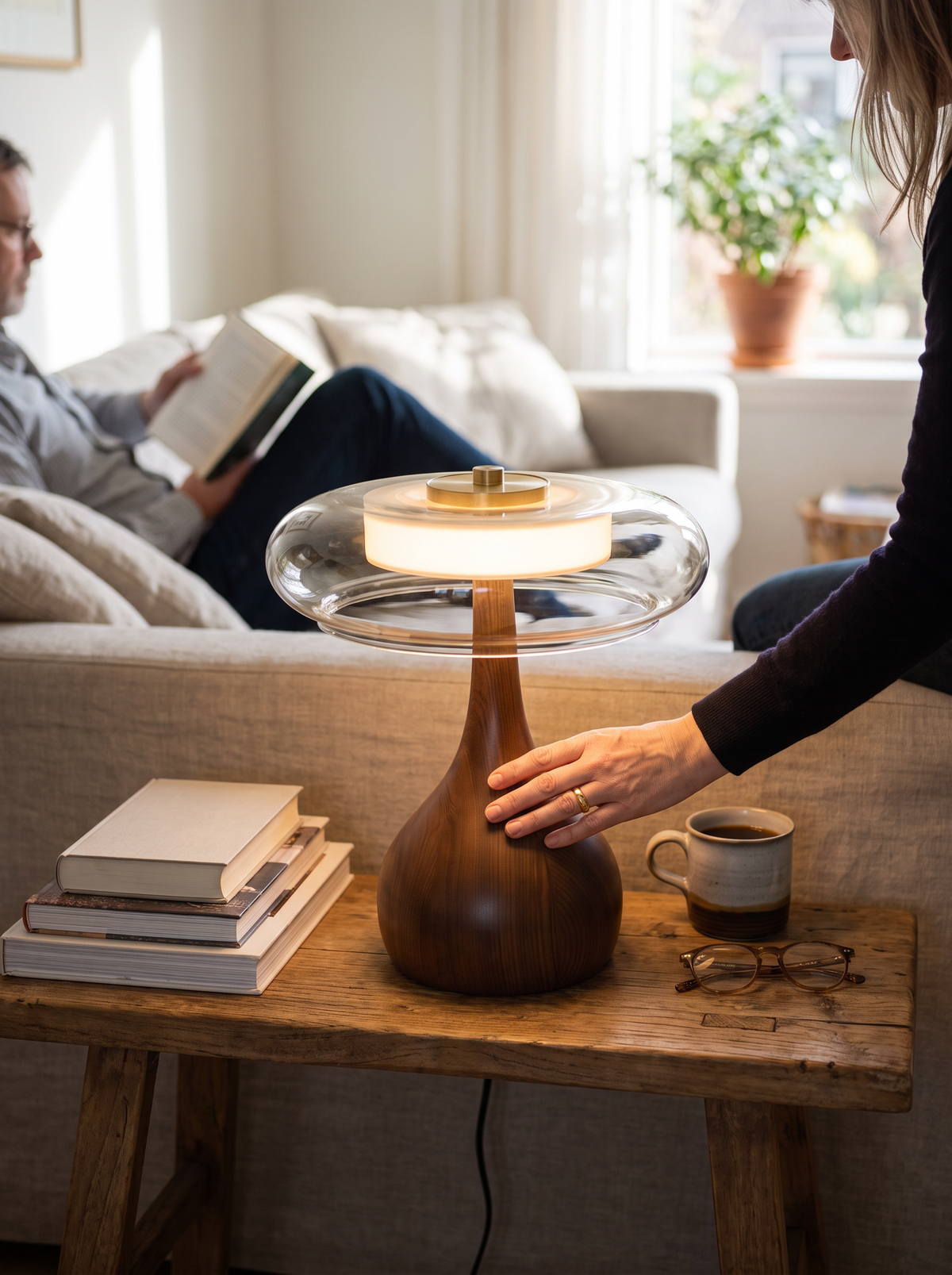Andi Glass Table Lamp lifestyle 2