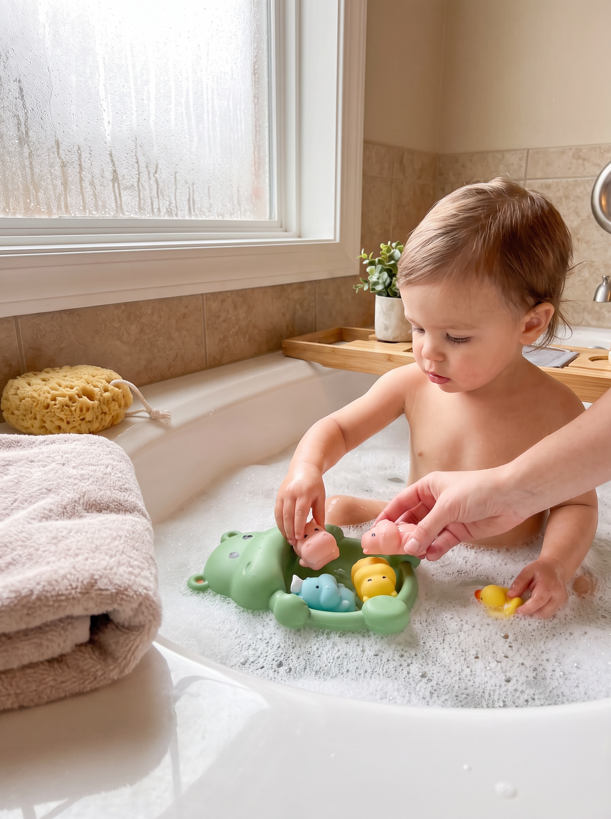 Floating Animal Bath Toy Set lifestyle 2