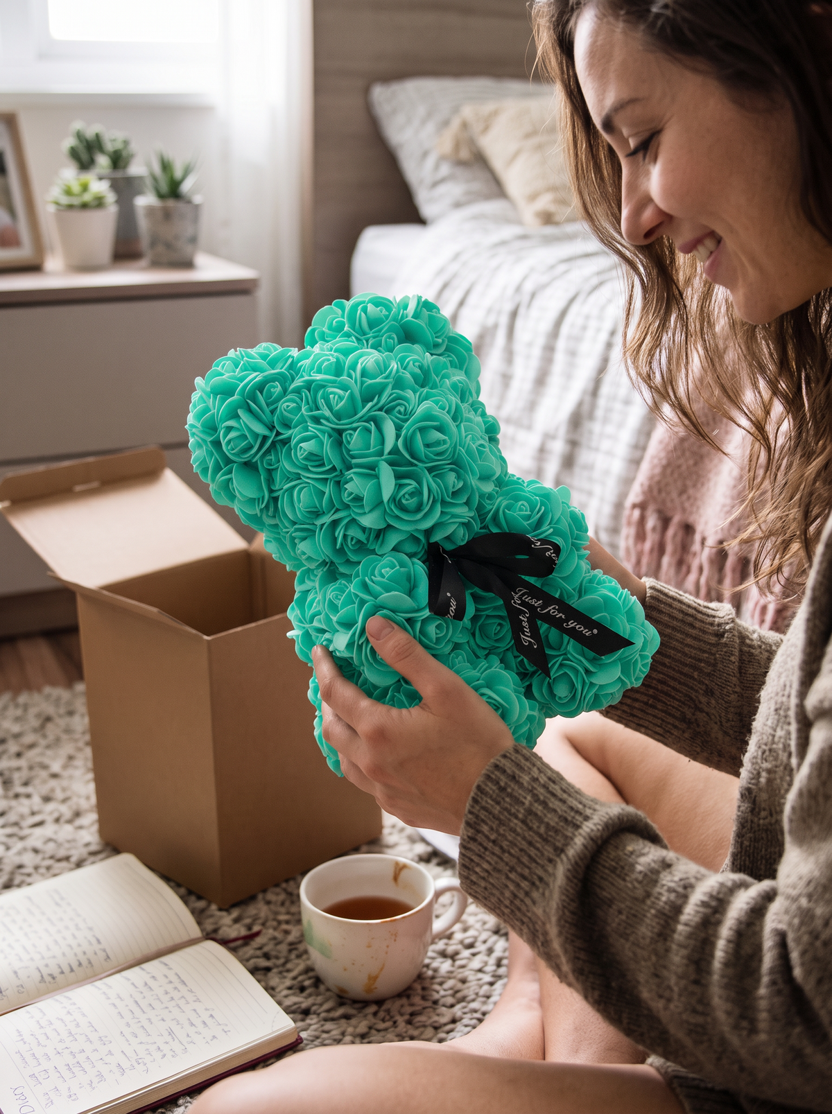 Foam Rose Flower Bear lifestyle 2