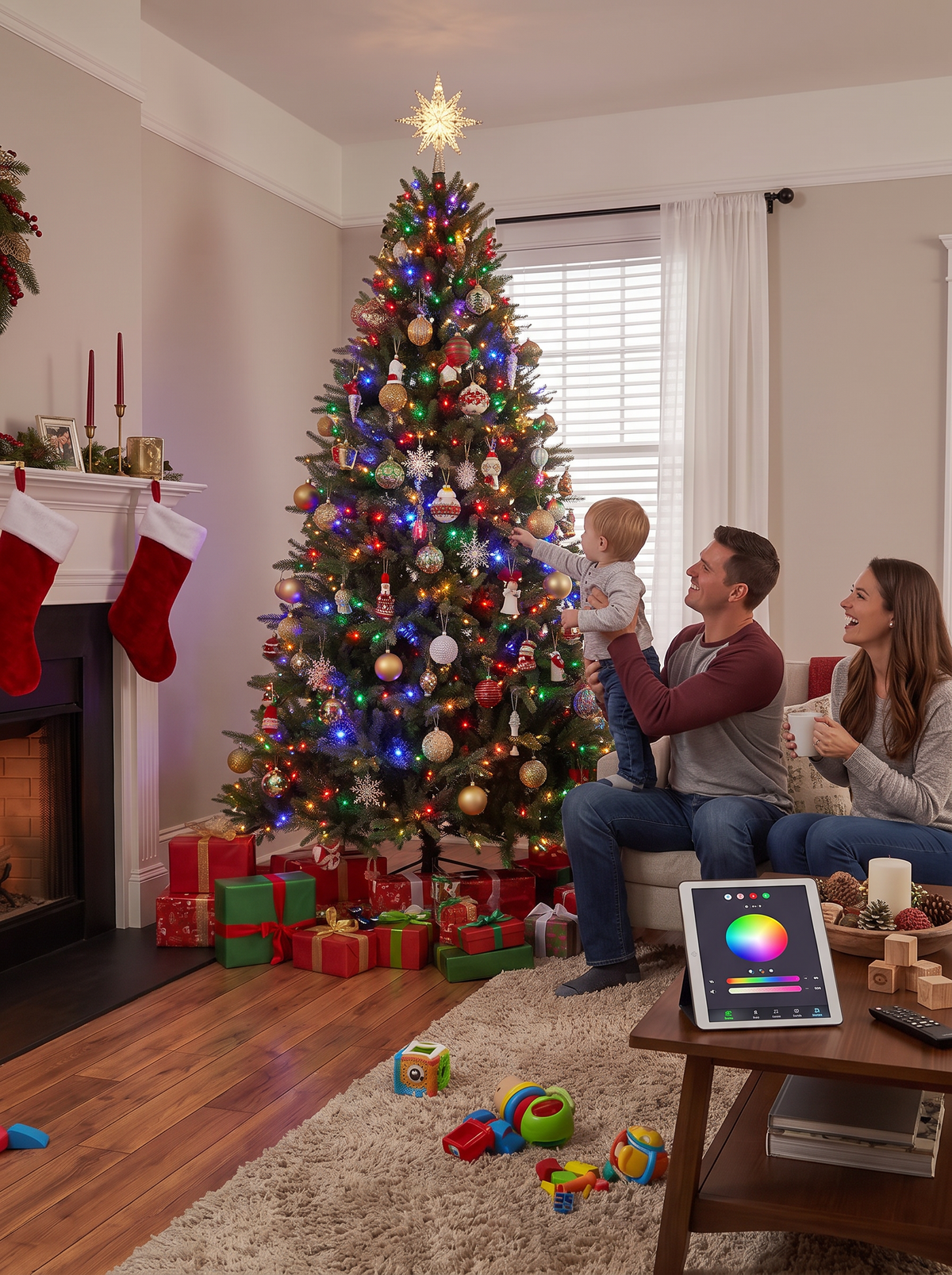 Pre-Lit Artificial Christmas Tree lifestyle 2