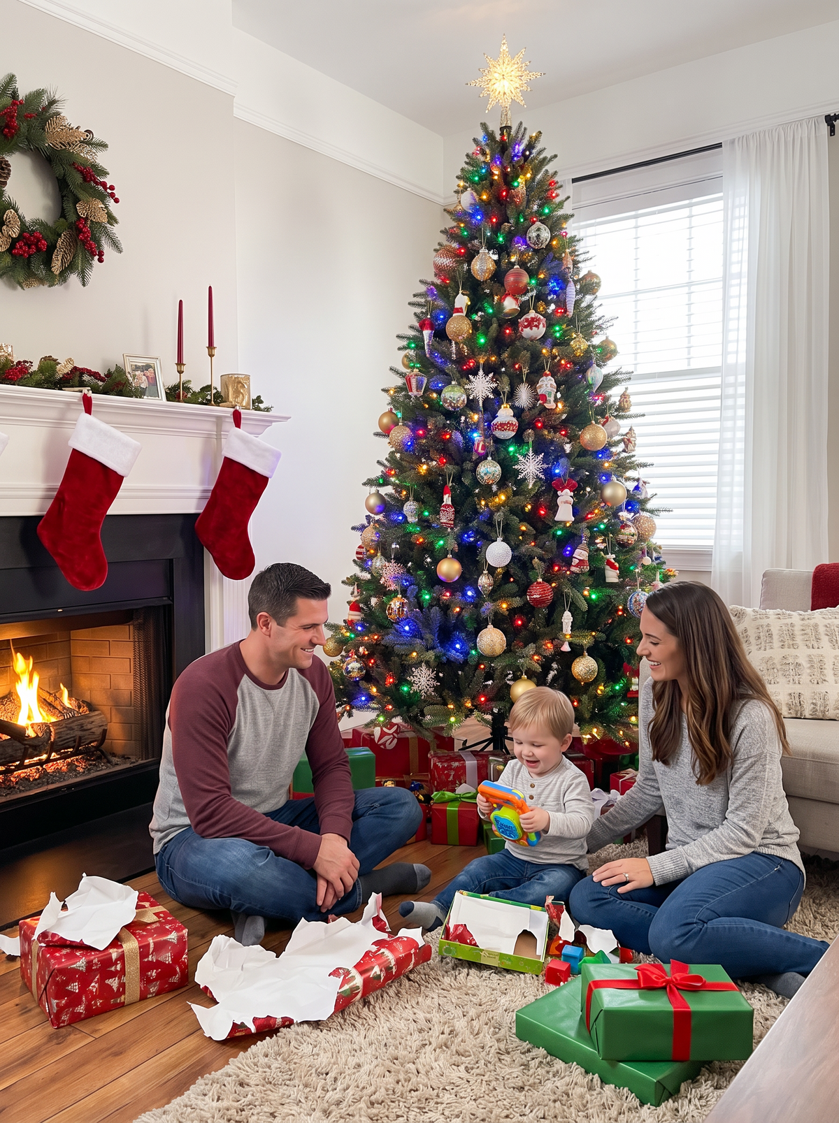 Pre-Lit Artificial Christmas Tree lifestyle 3
