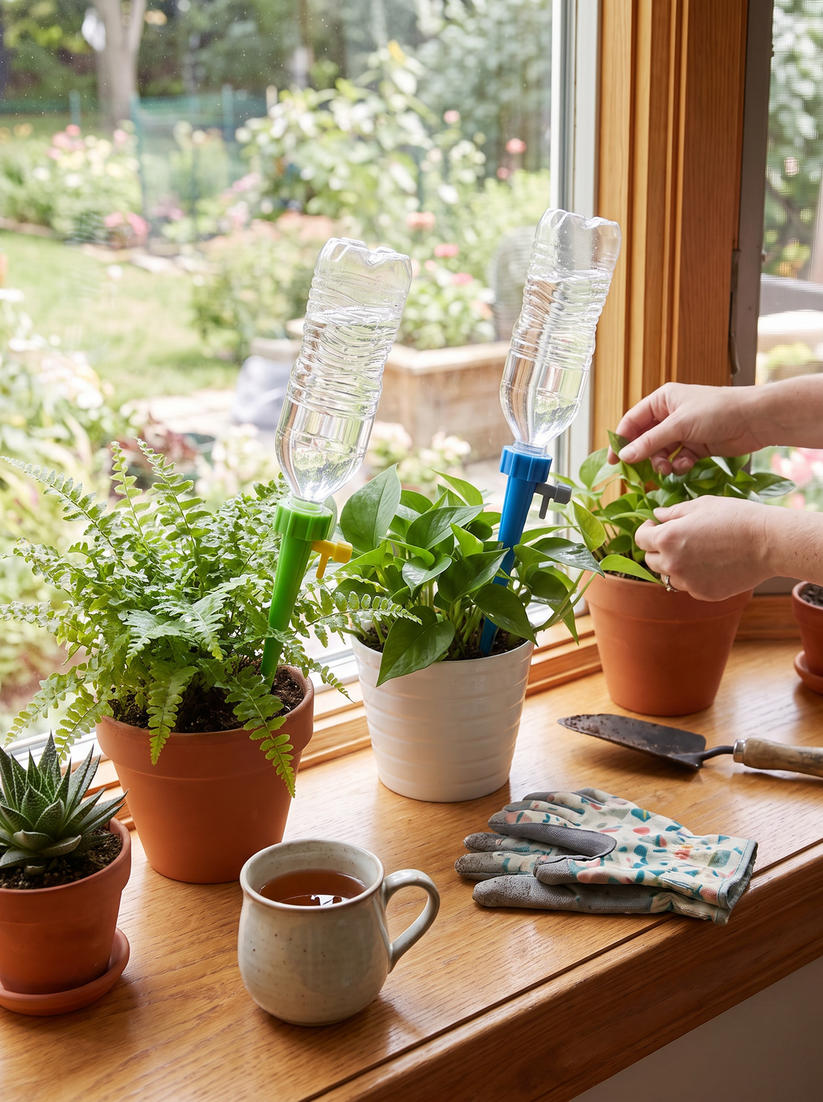 Automatic Plant Watering Spikes lifestyle 1