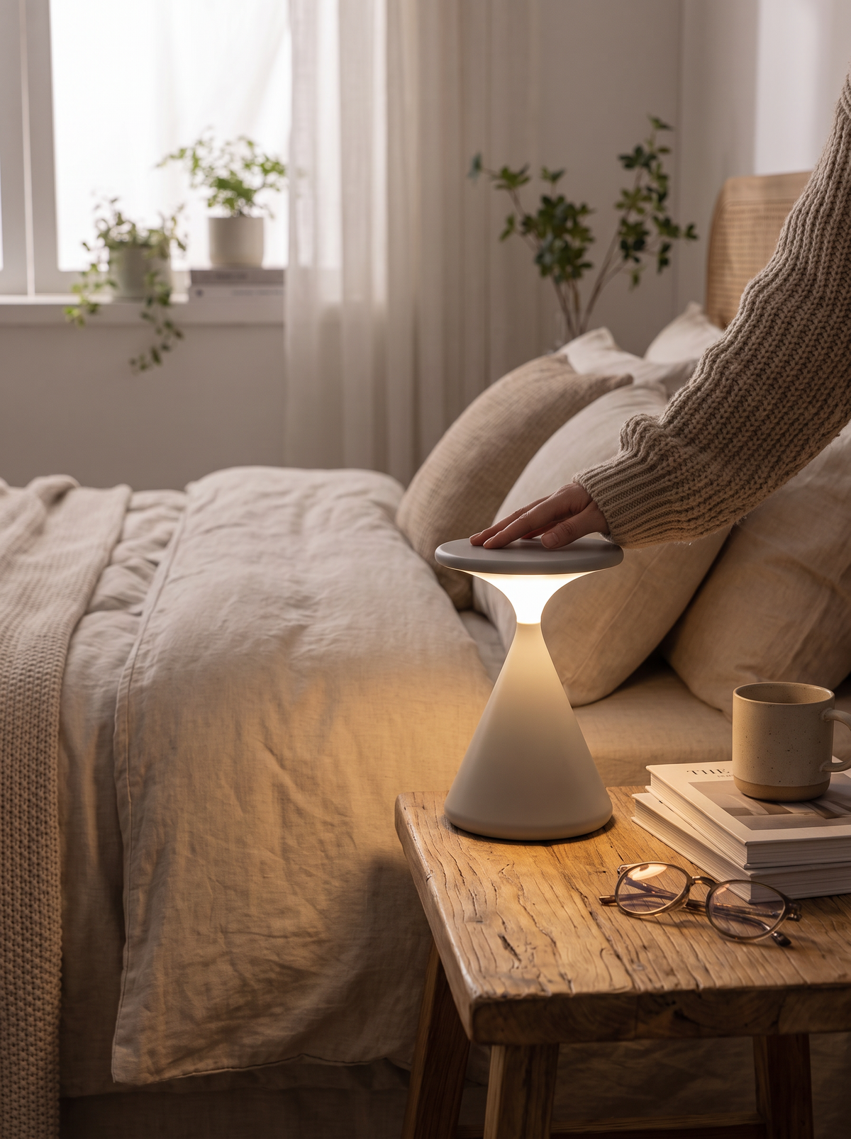 Aurora Hourglass Wireless Lamp lifestyle 2