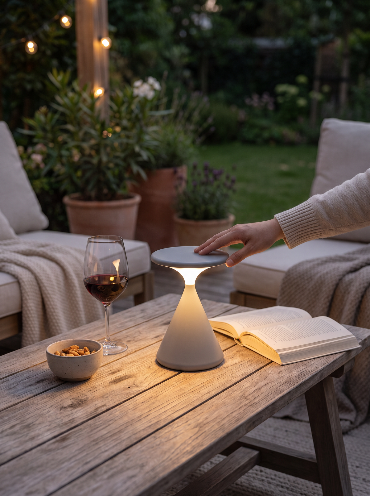 Aurora Hourglass Wireless Lamp lifestyle 1