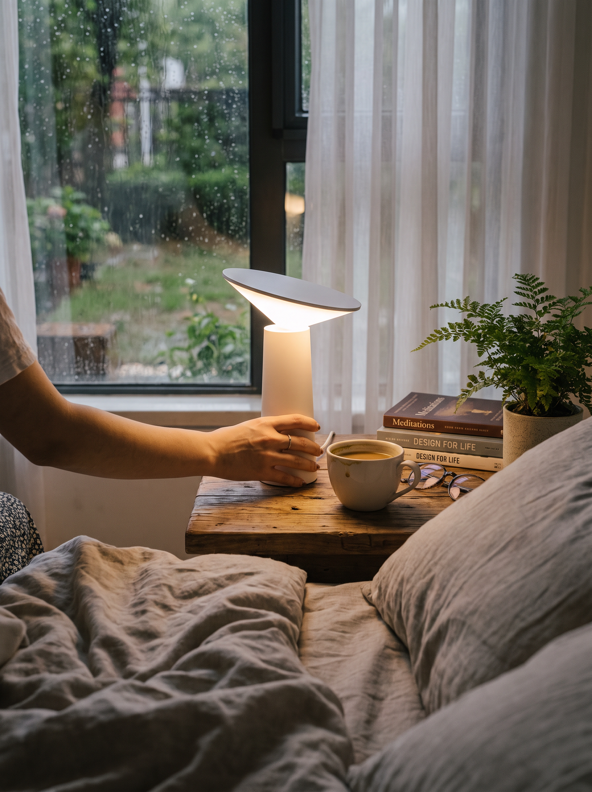 Aurora Libra Dimmable Table Lamp lifestyle 3