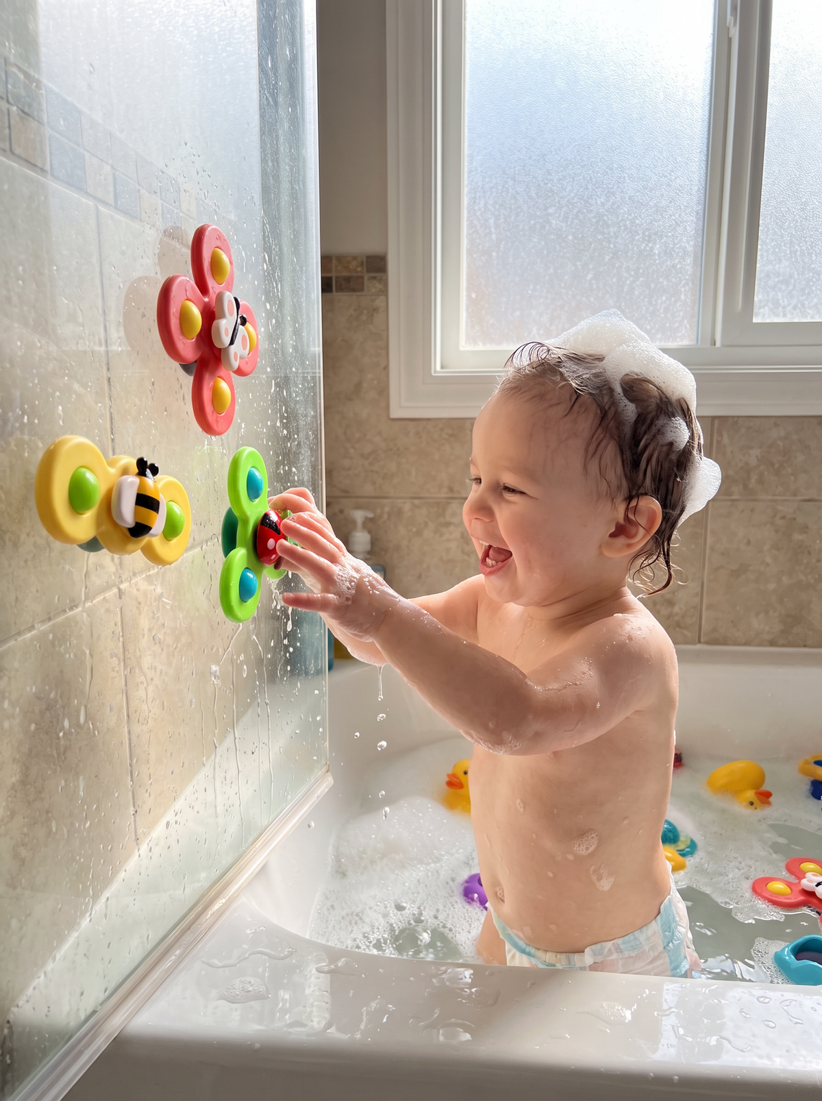 Suction Spinner Baby Toy lifestyle 2