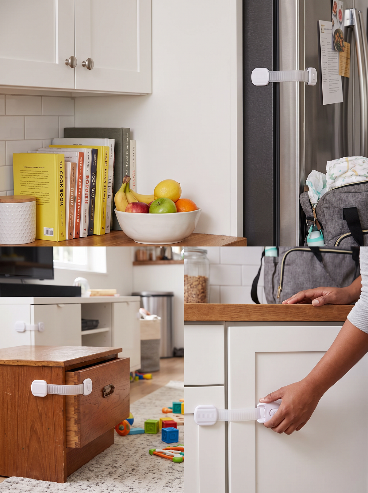 Baby Proof Adhesive Cabinet Locks lifestyle 2