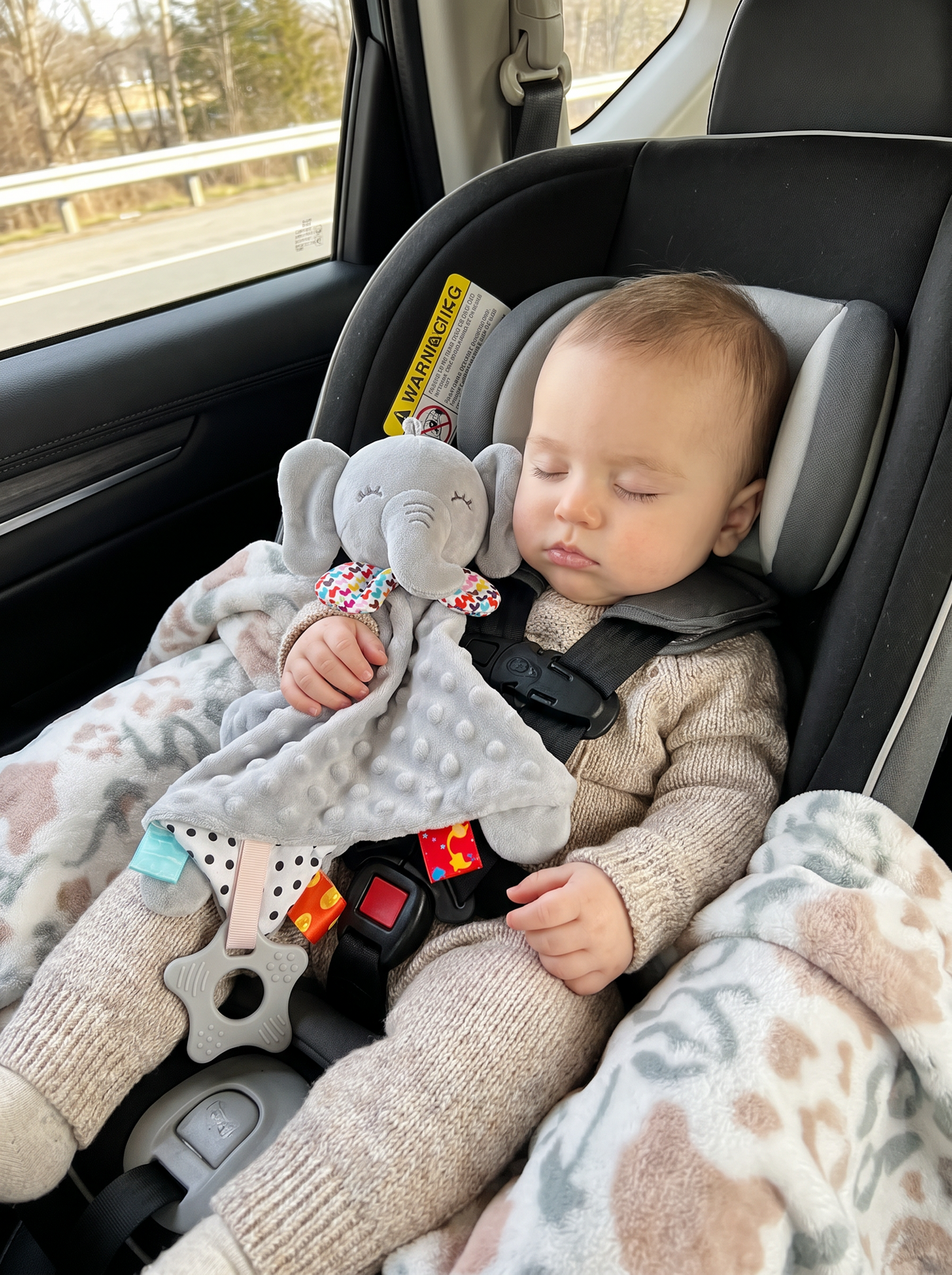 Elephant Plush Security Blanket lifestyle 3