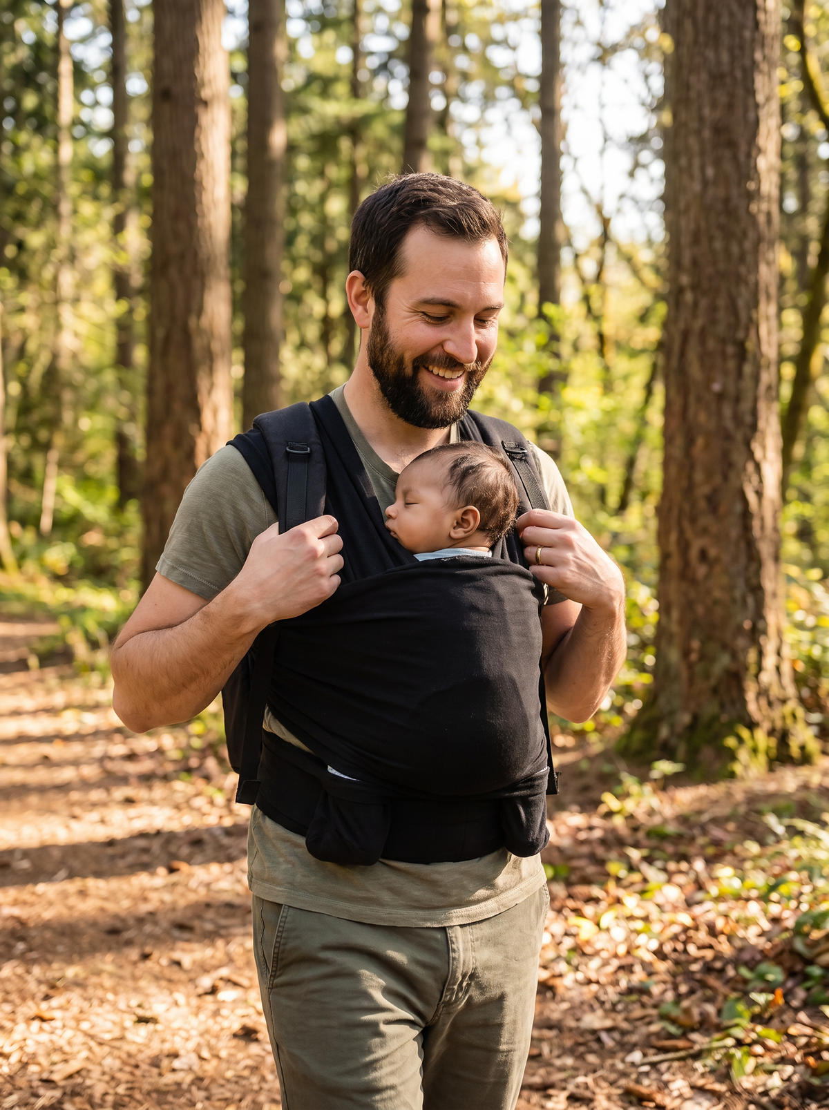 Hands-Free Baby Carrier Tee lifestyle 1