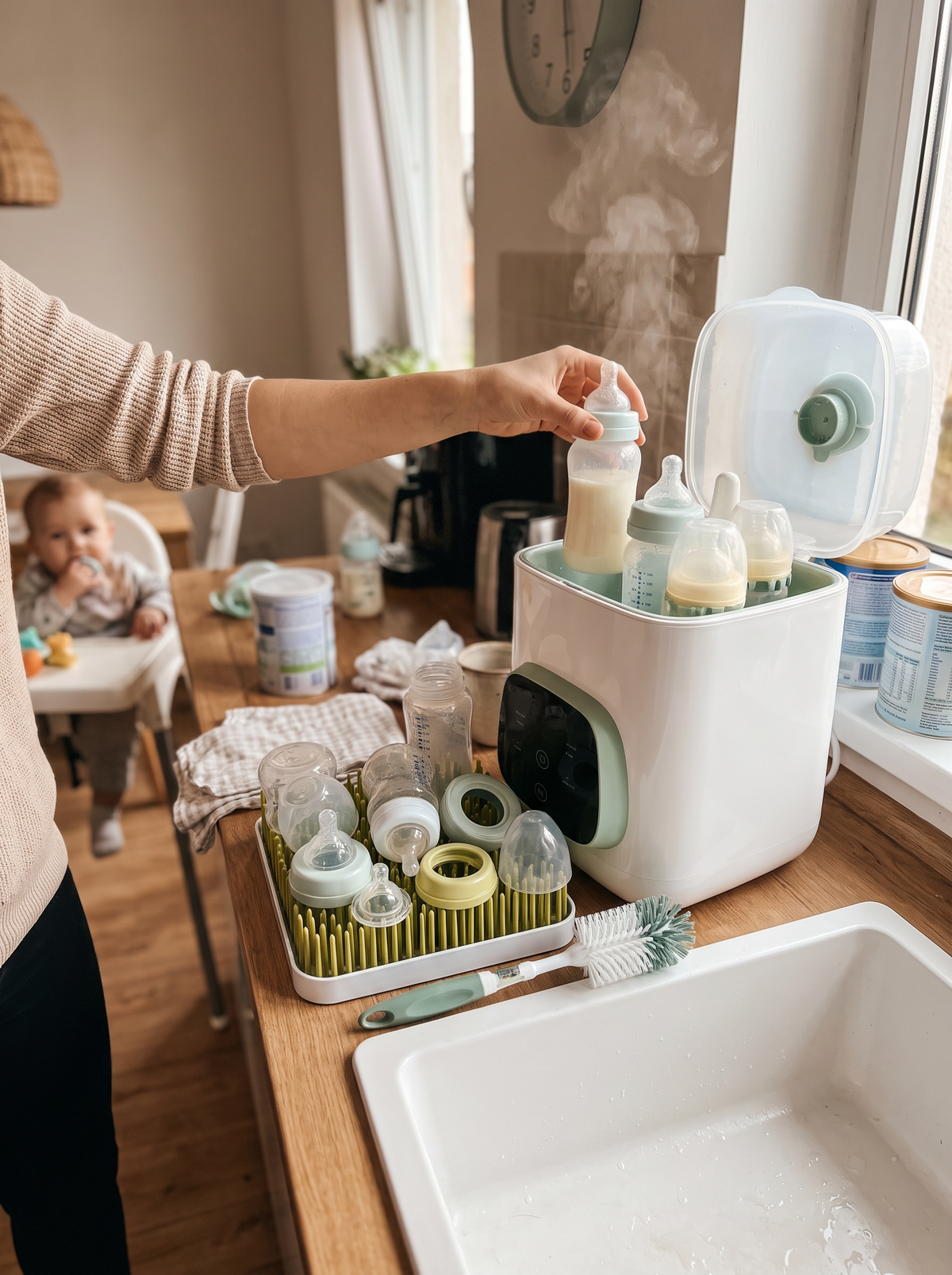 Electric Baby Bottle Washer lifestyle 1