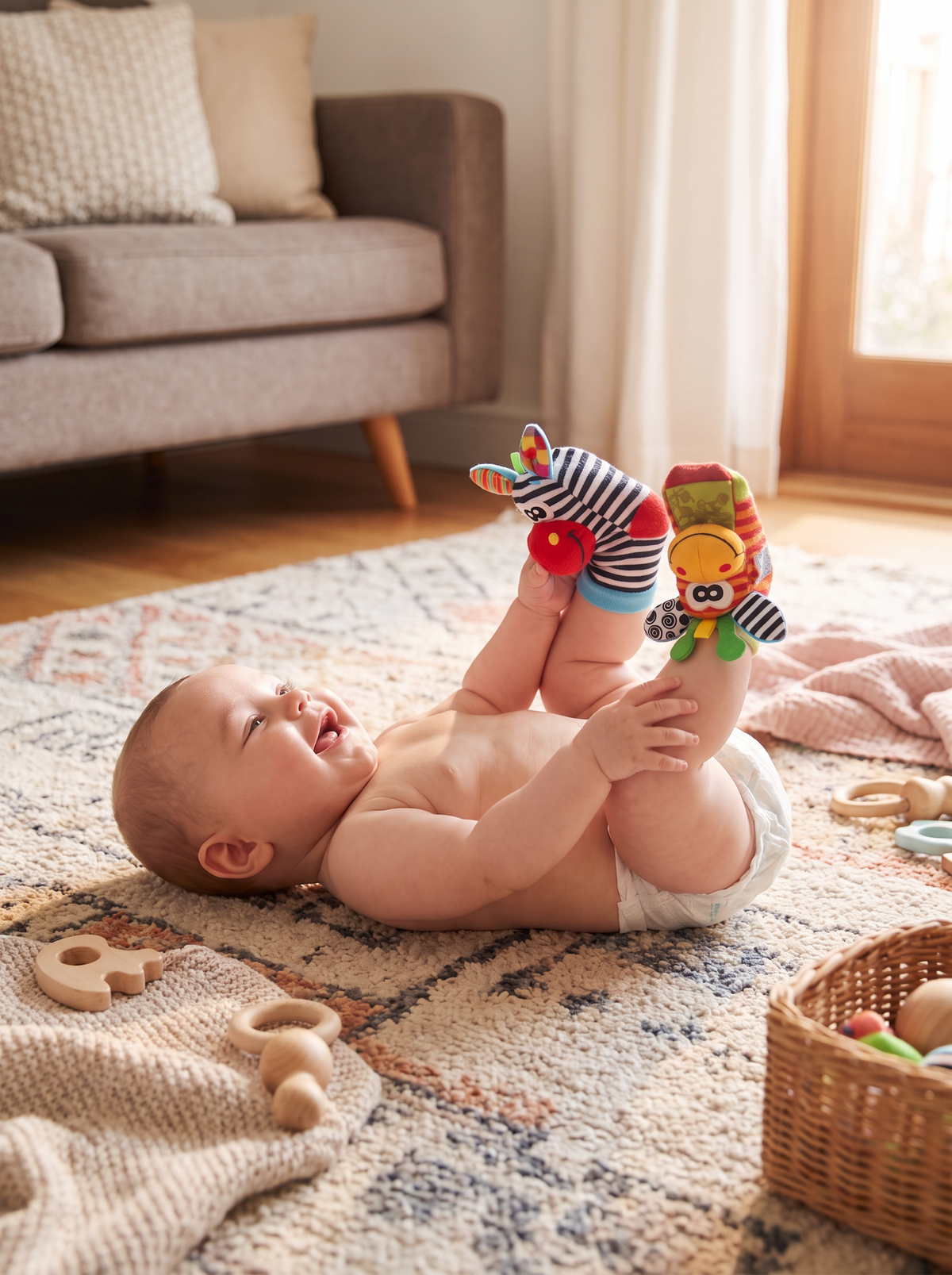 Baby Sensory Socks and Bracelets lifestyle 1