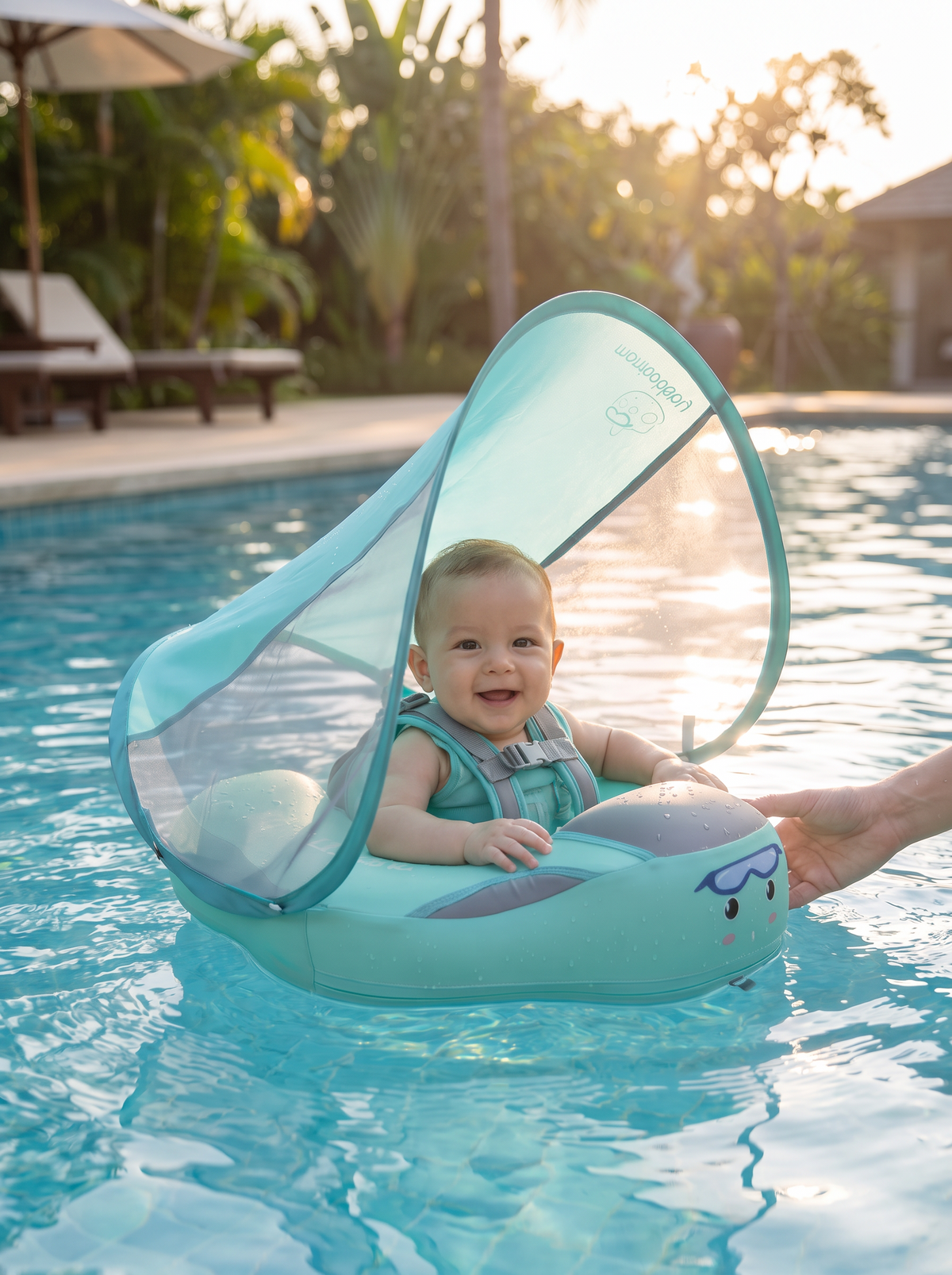 Infant Pool Float with Canopy lifestyle 3