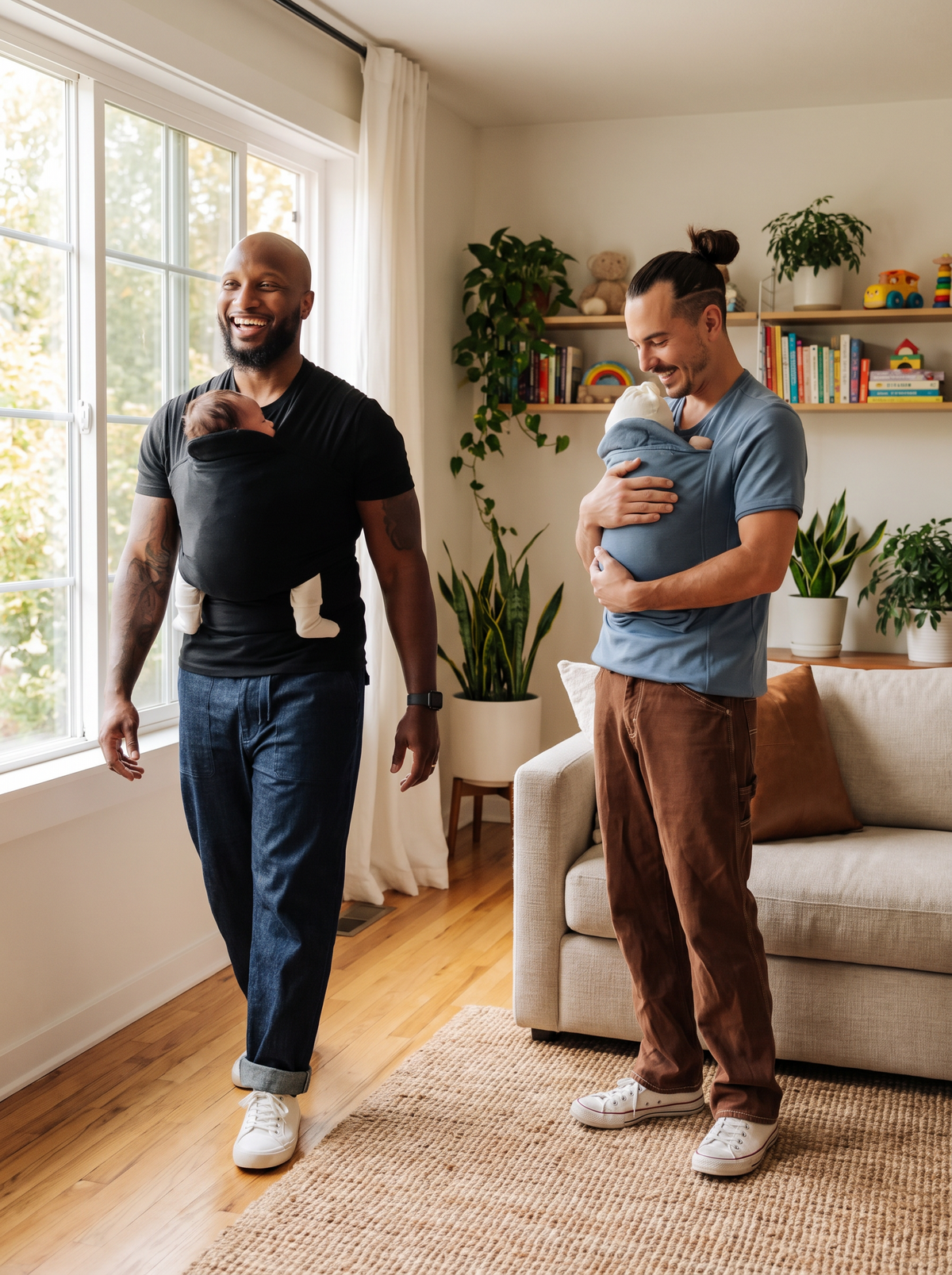 Hands-Free Baby Carrier Tee lifestyle 2