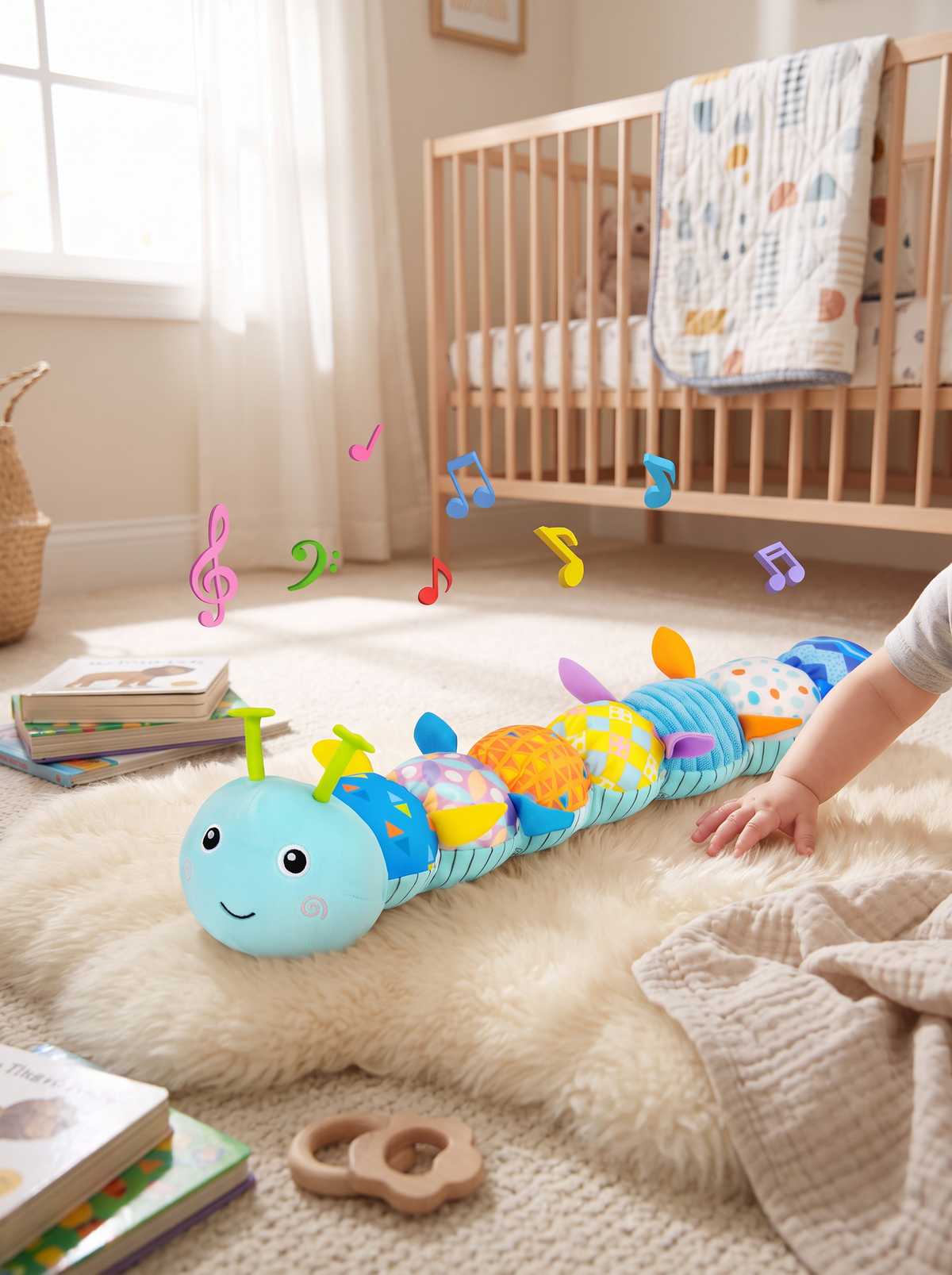 Musical Sensory Caterpillar Toy lifestyle 3