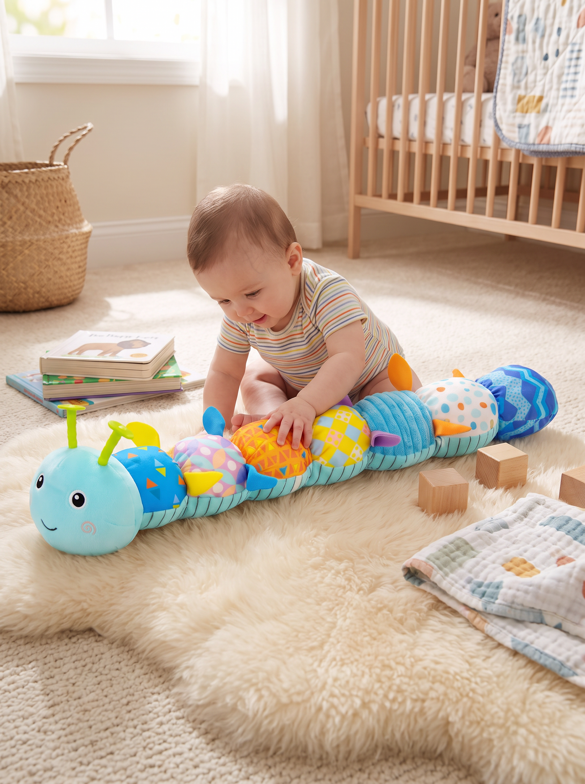 Musical Sensory Caterpillar Toy lifestyle 2