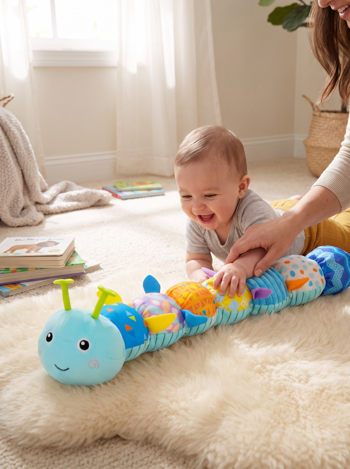 Musical Sensory Caterpillar Toy lifestyle 1