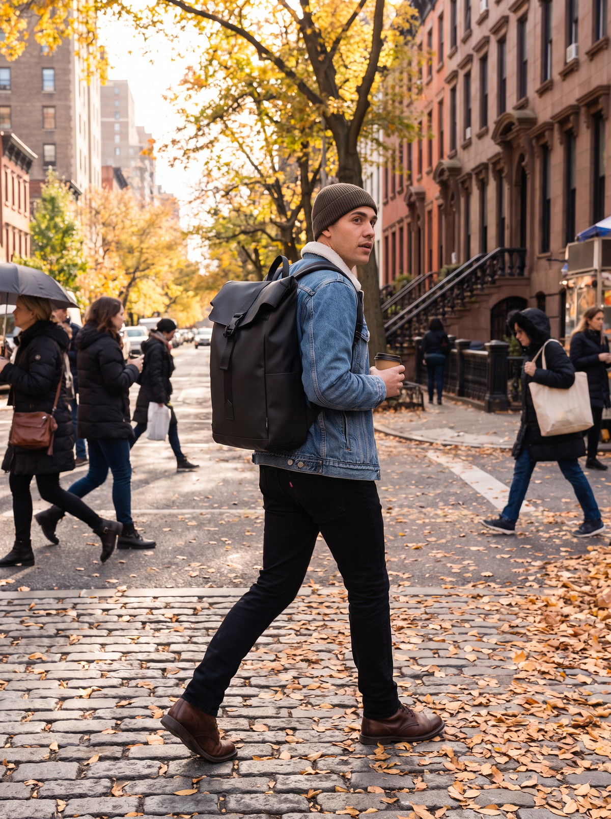 USB Charging Laptop Backpack lifestyle 1