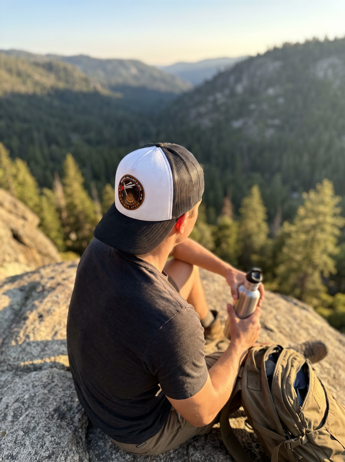 Mesh Trucker Snapback Cap lifestyle 3