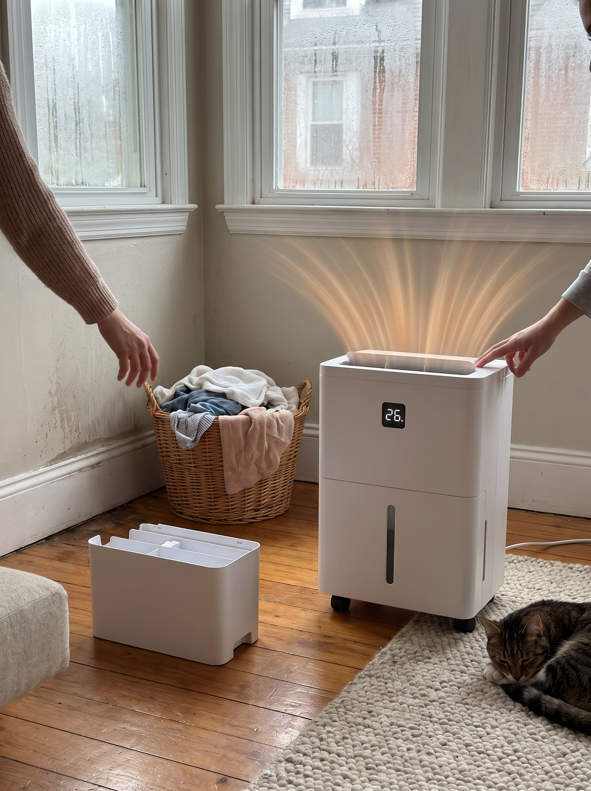 25 Pint Portable Dehumidifier lifestyle 1