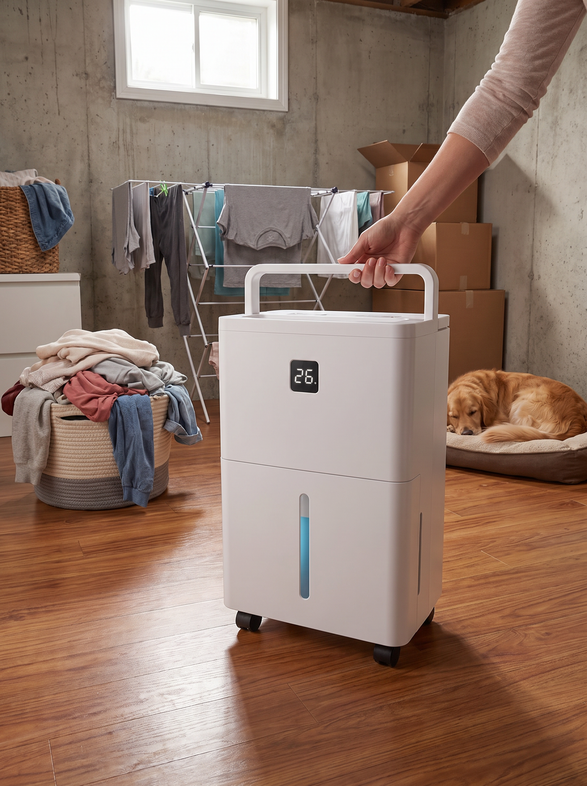 25 Pint Portable Dehumidifier lifestyle 3