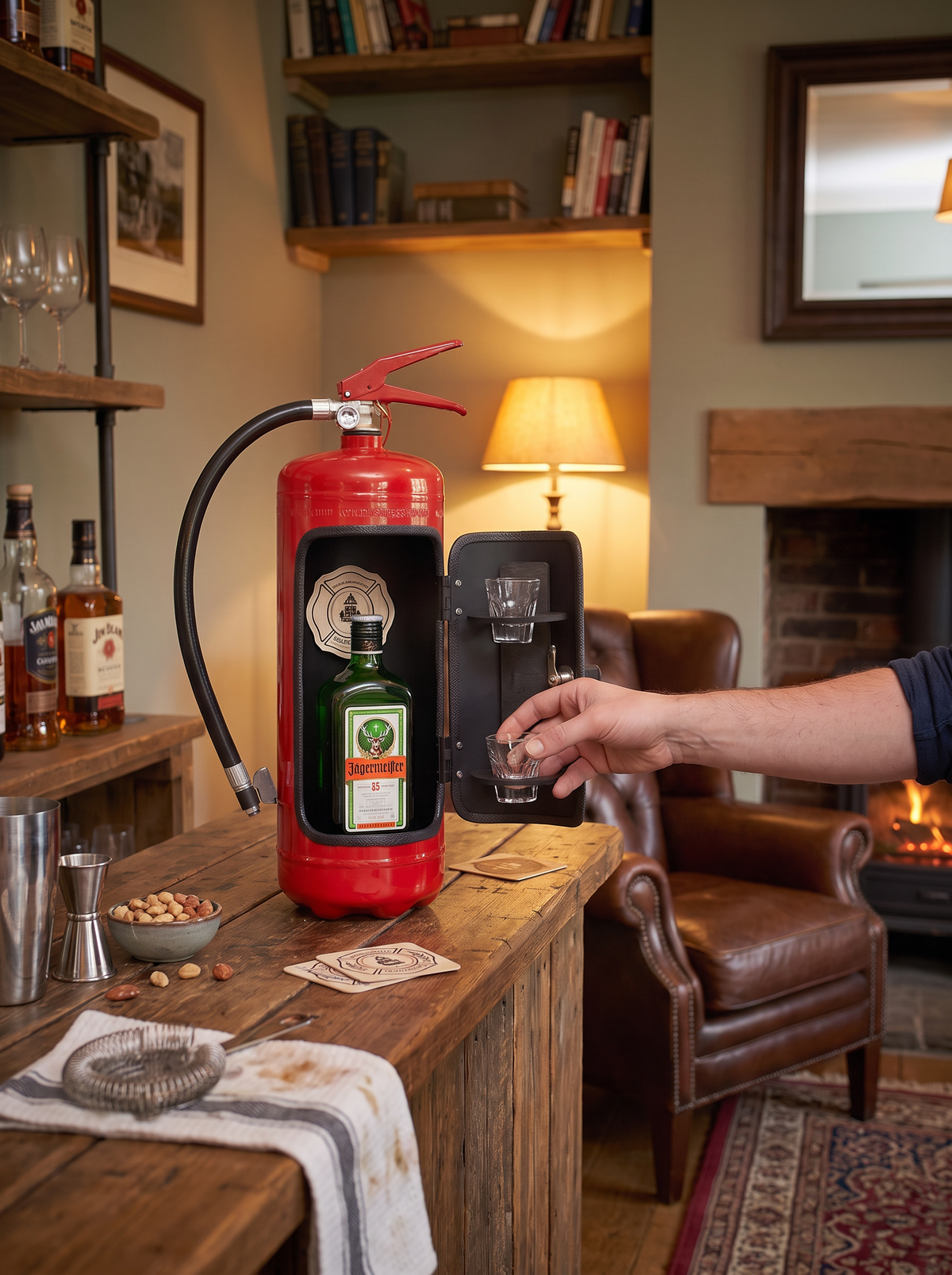 Industrial Fire Extinguisher Bar Cabinet lifestyle 1