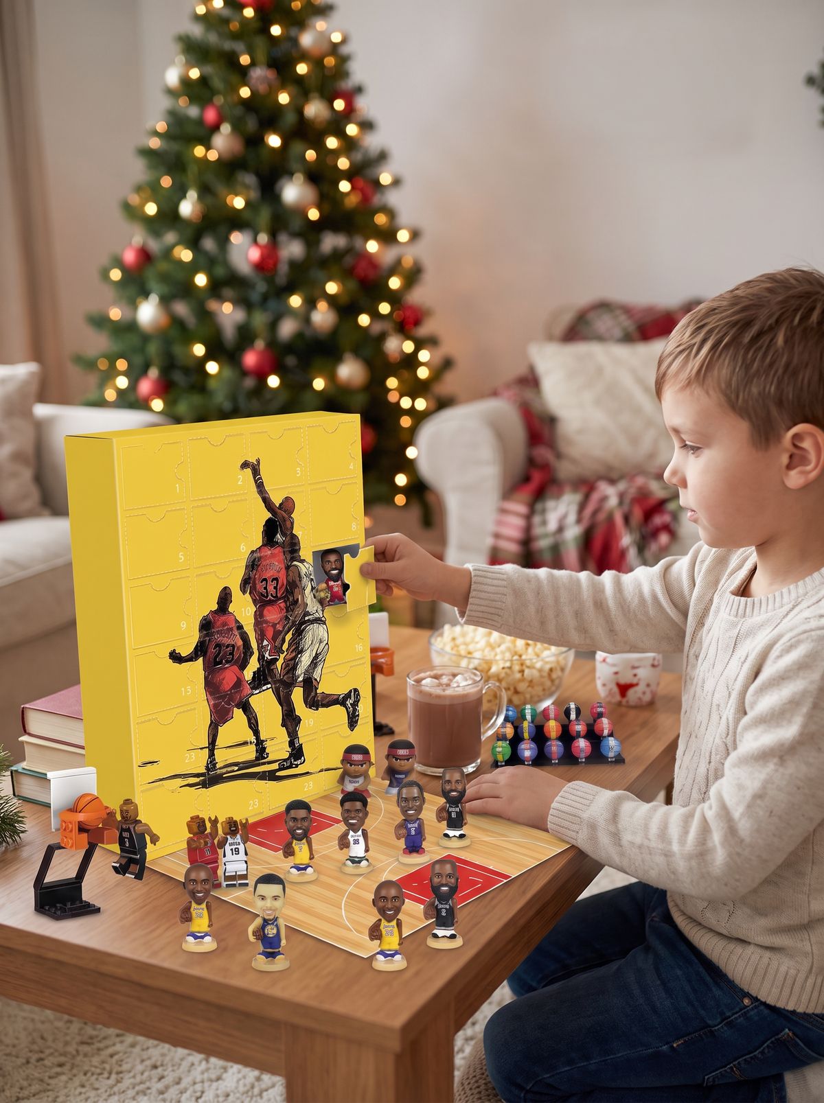 Basketball Mini Figure Advent Box lifestyle 1