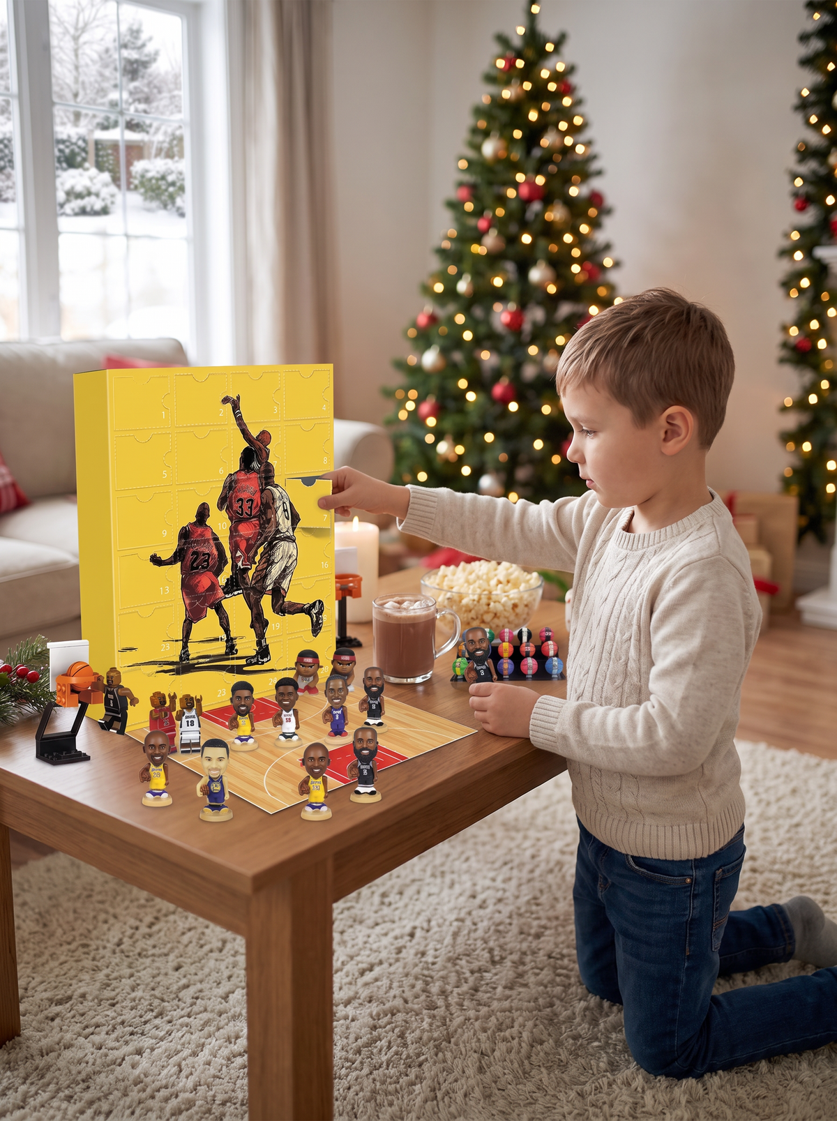 Basketball Mini Figure Advent Box lifestyle 2