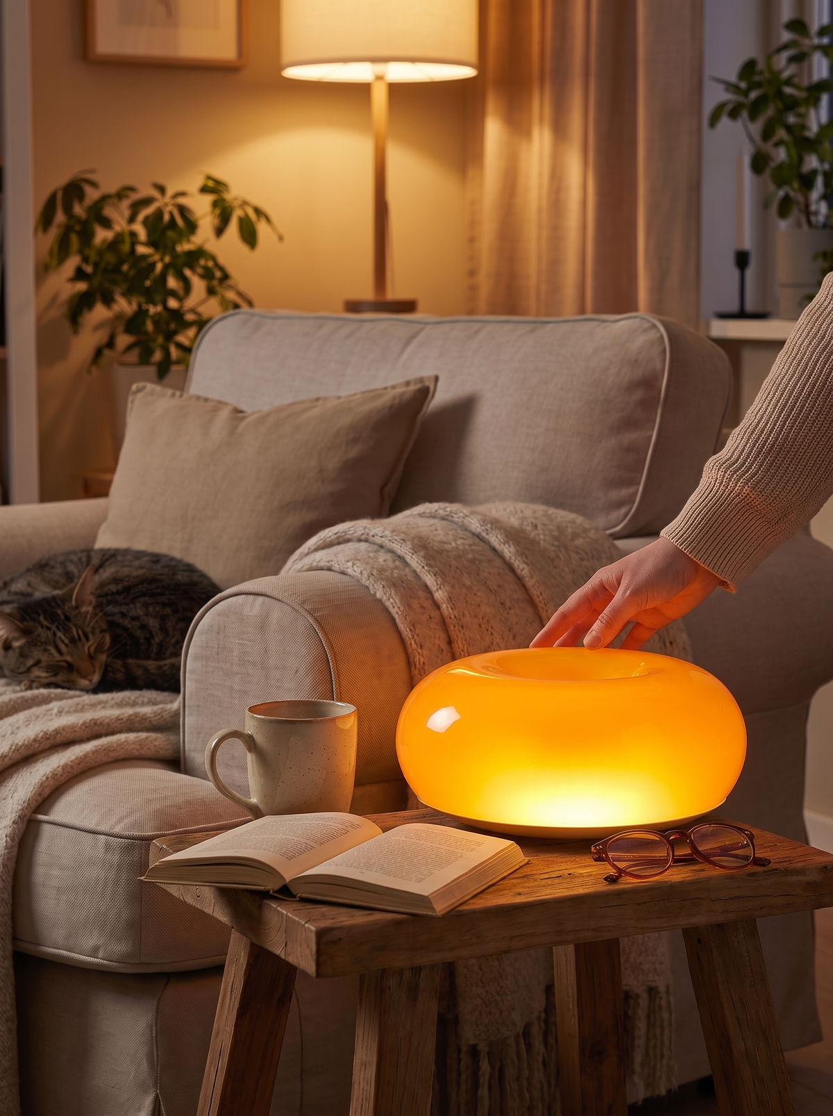 Bauhaus Donut LED Lamp lifestyle 1