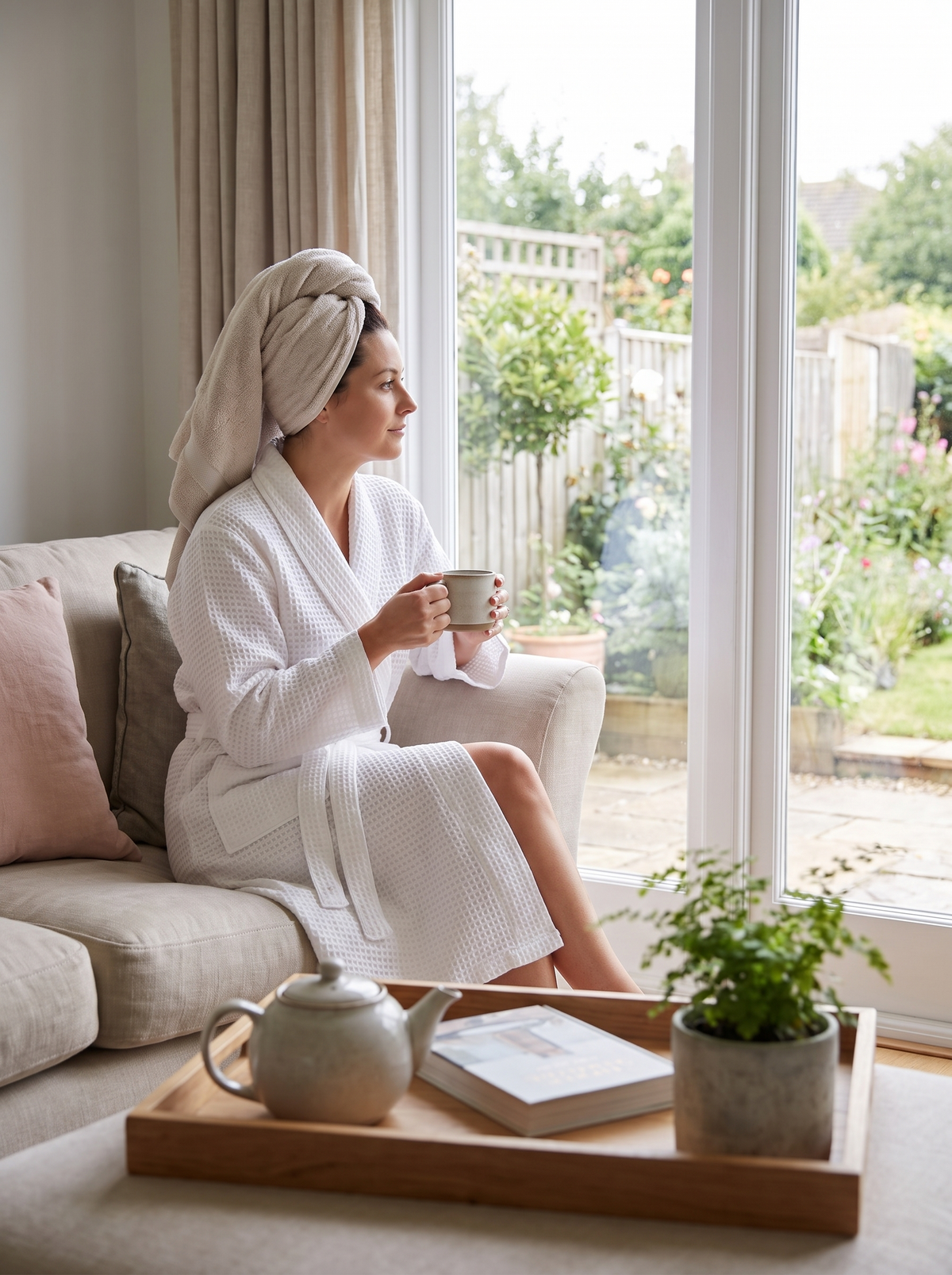 Unisex Absorbent Dressing Gown lifestyle 2