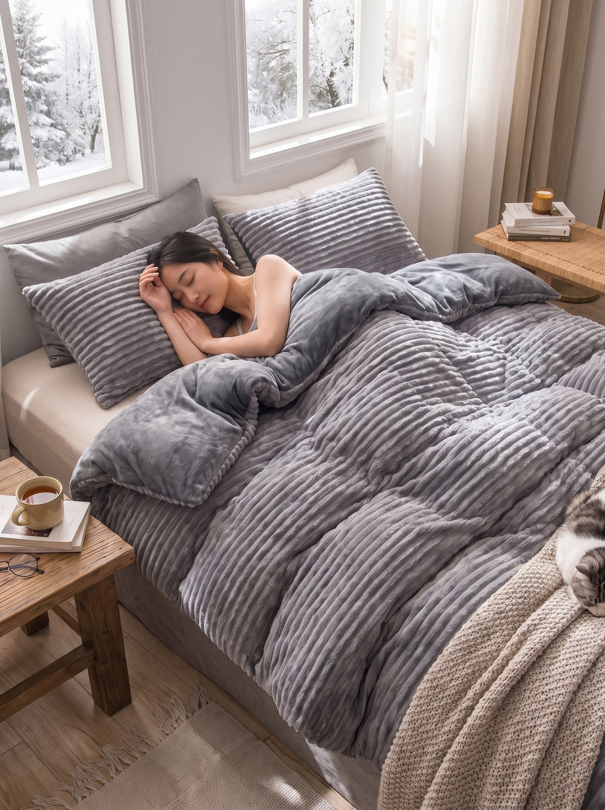 Plush Winter Duvet Cover Set lifestyle 1
