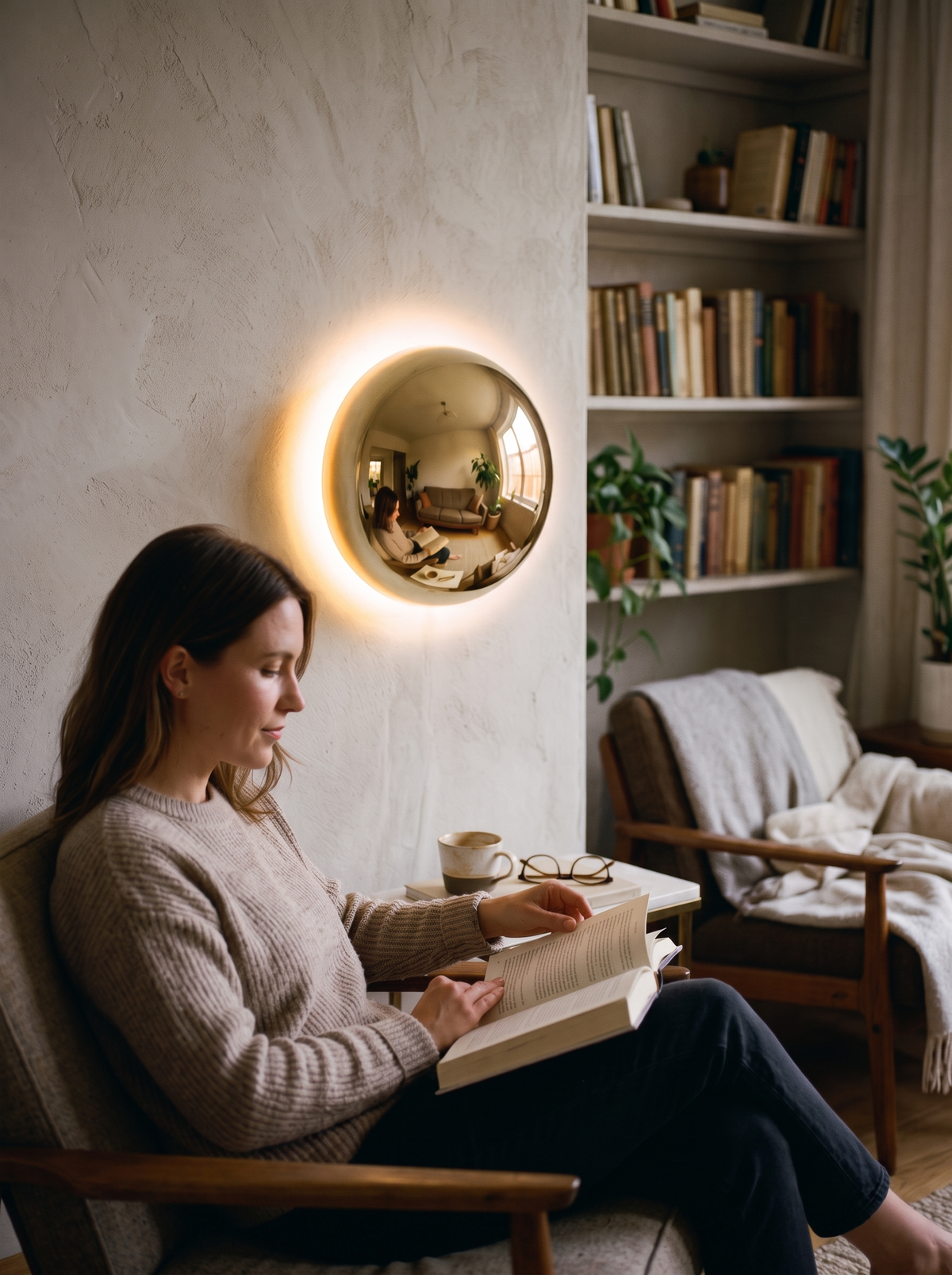 Bauhaus Eclipse Gold Wall Lamp lifestyle 3