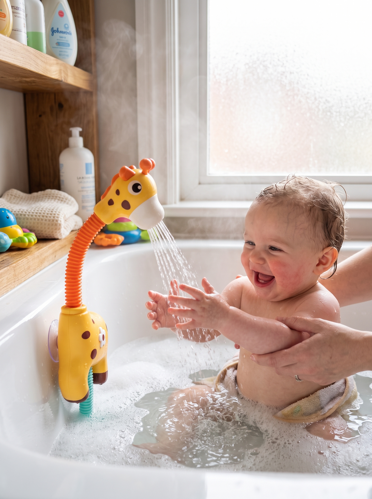 Water Spraying Giraffe Bath Toy lifestyle 2